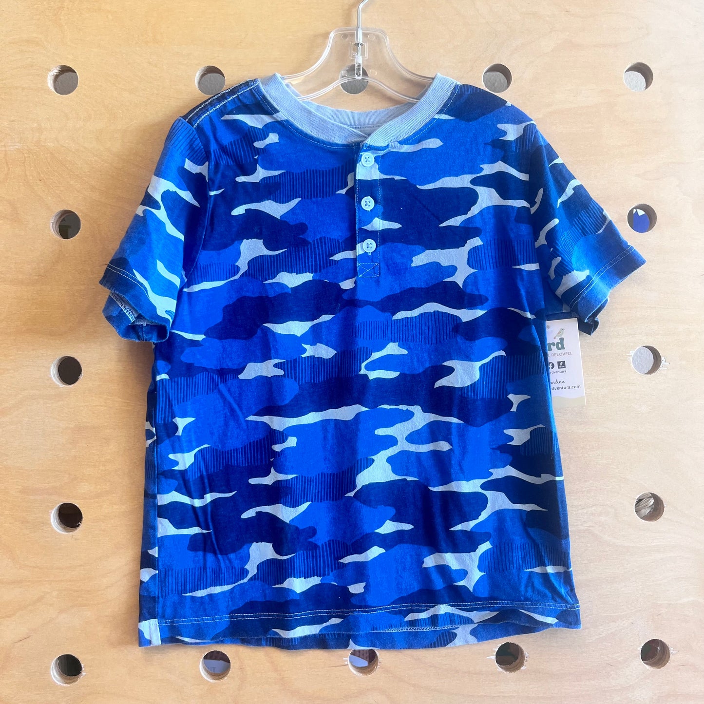 Blue Camo Henley