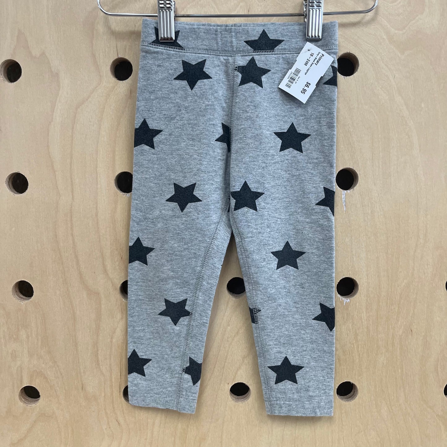 Grey+Black Stars Leggings