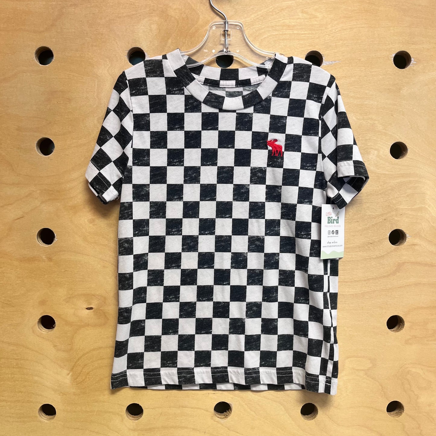 Black/White Checkered Tee