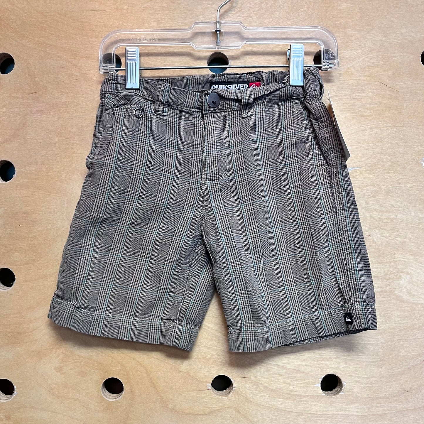 Tan Plaid Shortss