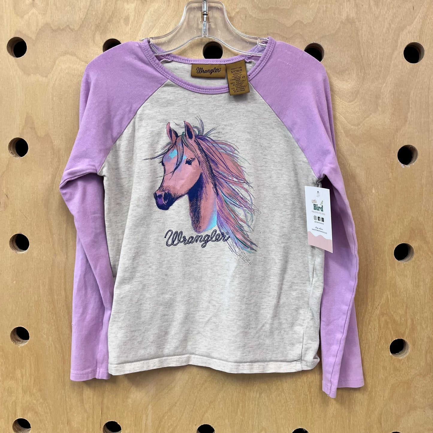 Laveder & Grey Horse Raglan Shirt