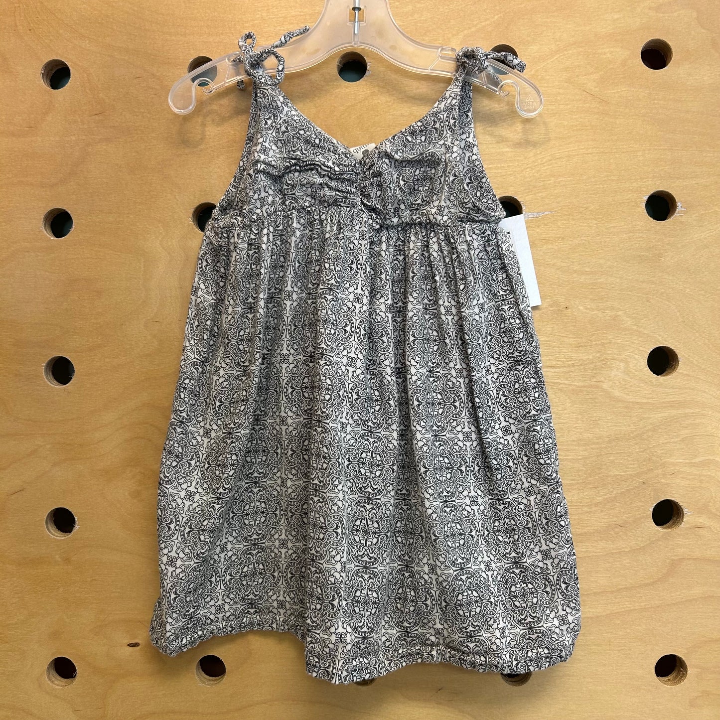 Organic Black/White Aztec Dress