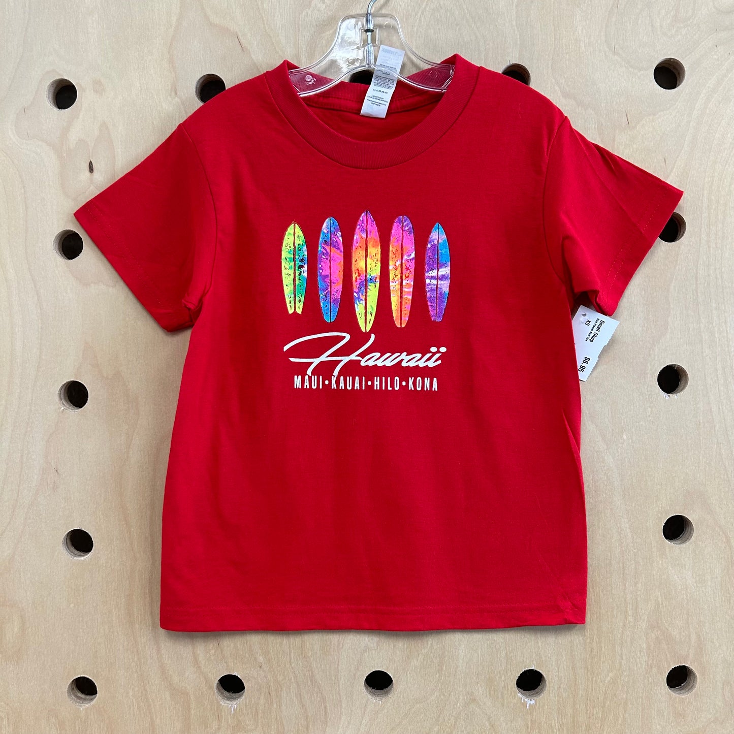Red Hawaii Surf Tee
