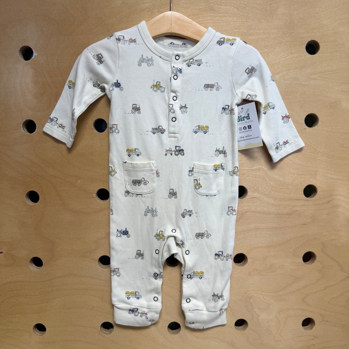 Cream Farm Life Organic Romper