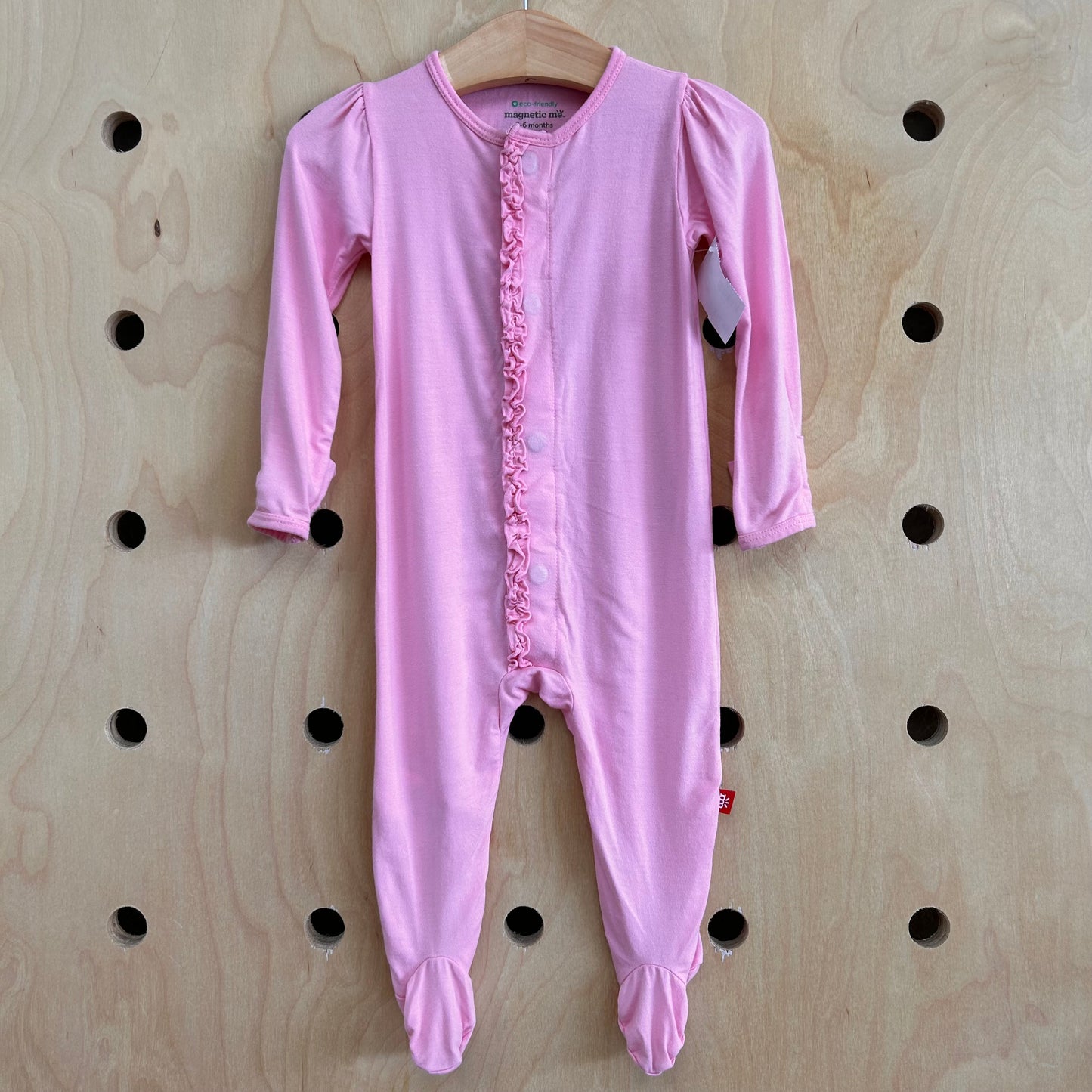 Pink Ruffle Footies