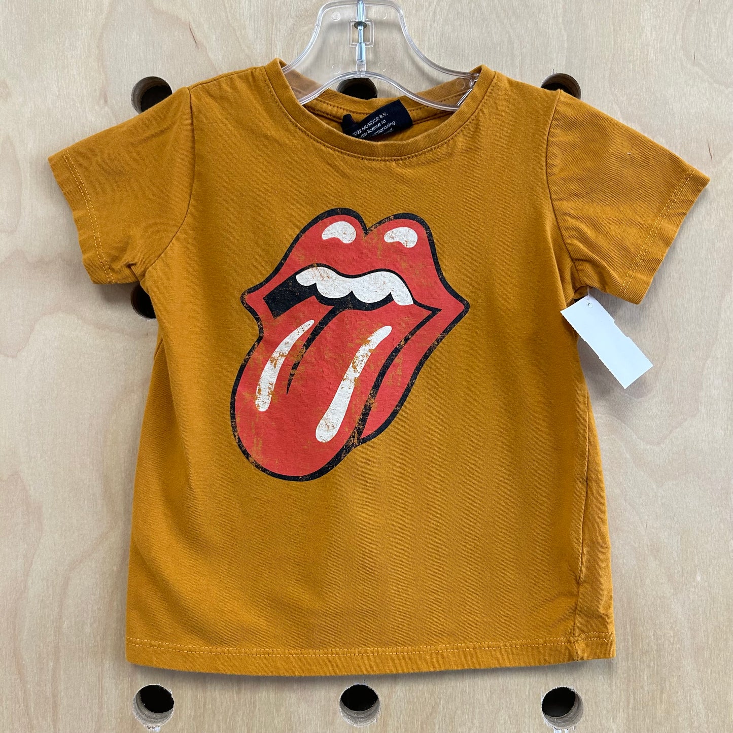 Yellow Rolling Stones Tee