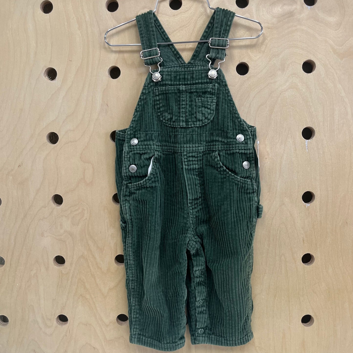 Green Cord Overalls