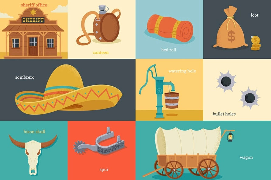 100 First Words Cowpokes