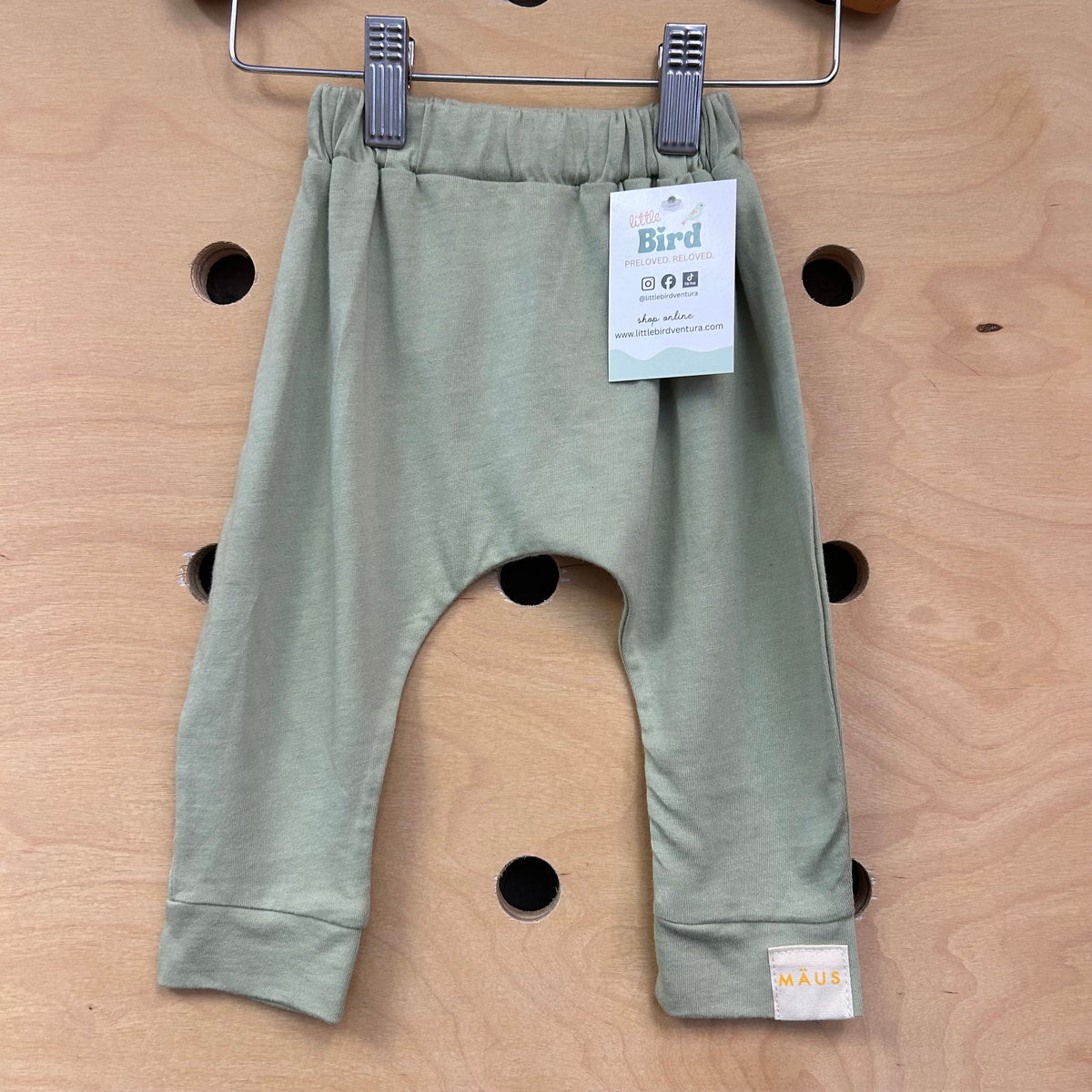 Green Modal & Cotton Pants
