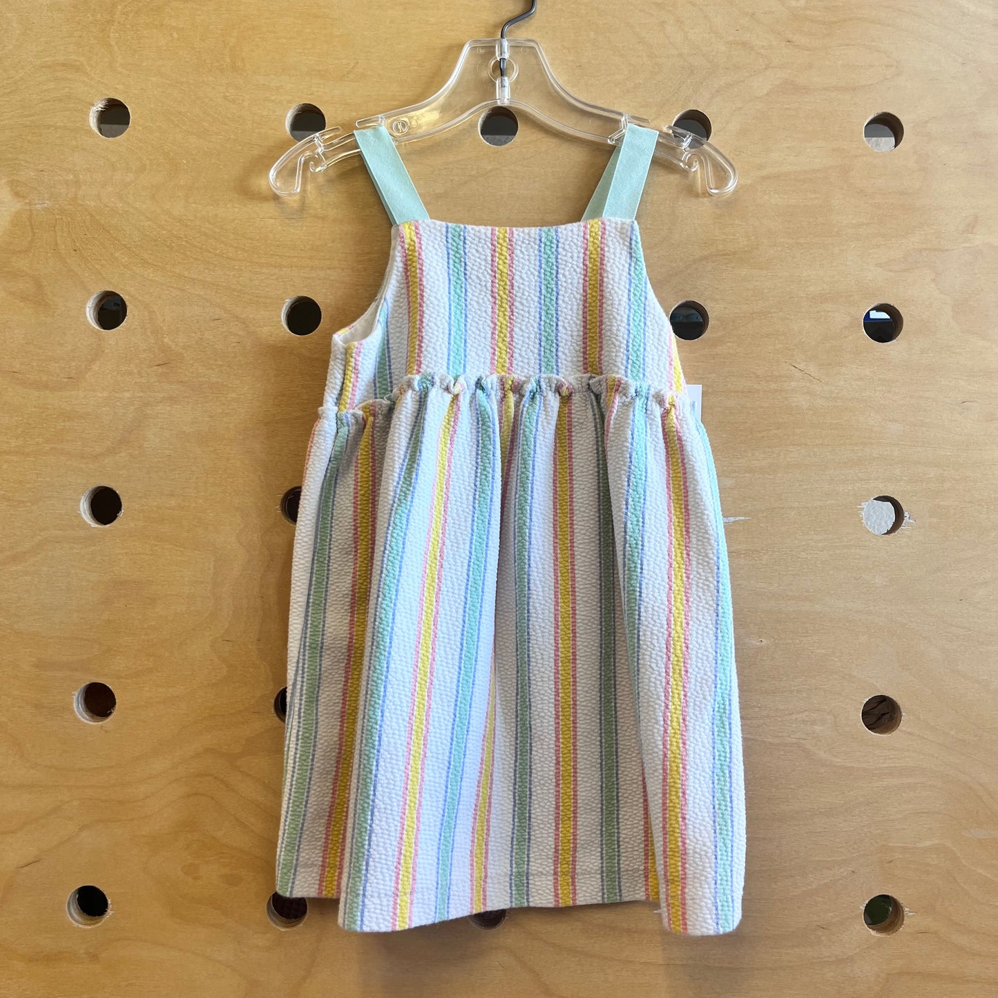 Yellow/Green Striped Dress