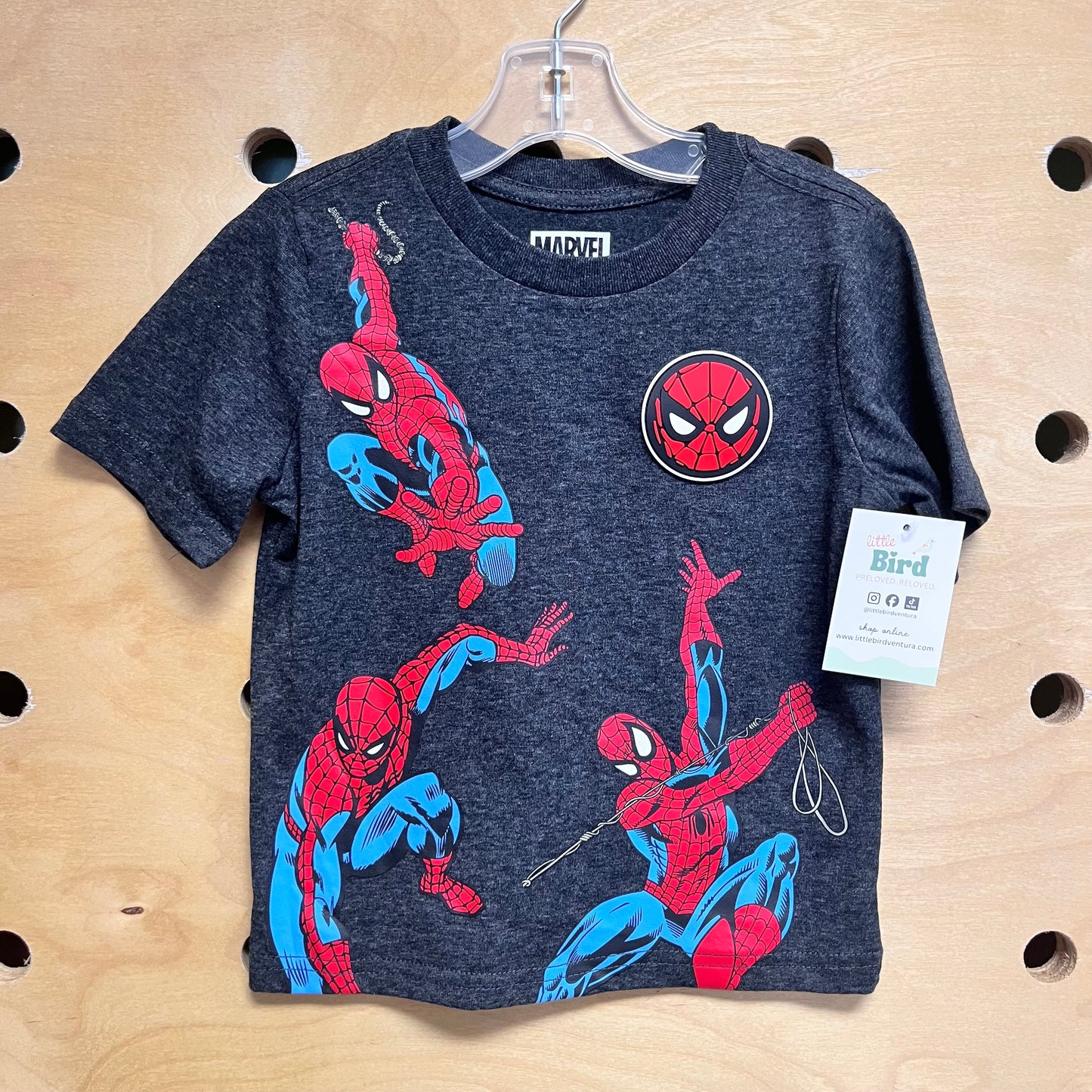 Dark Grey Spiderman Tee
