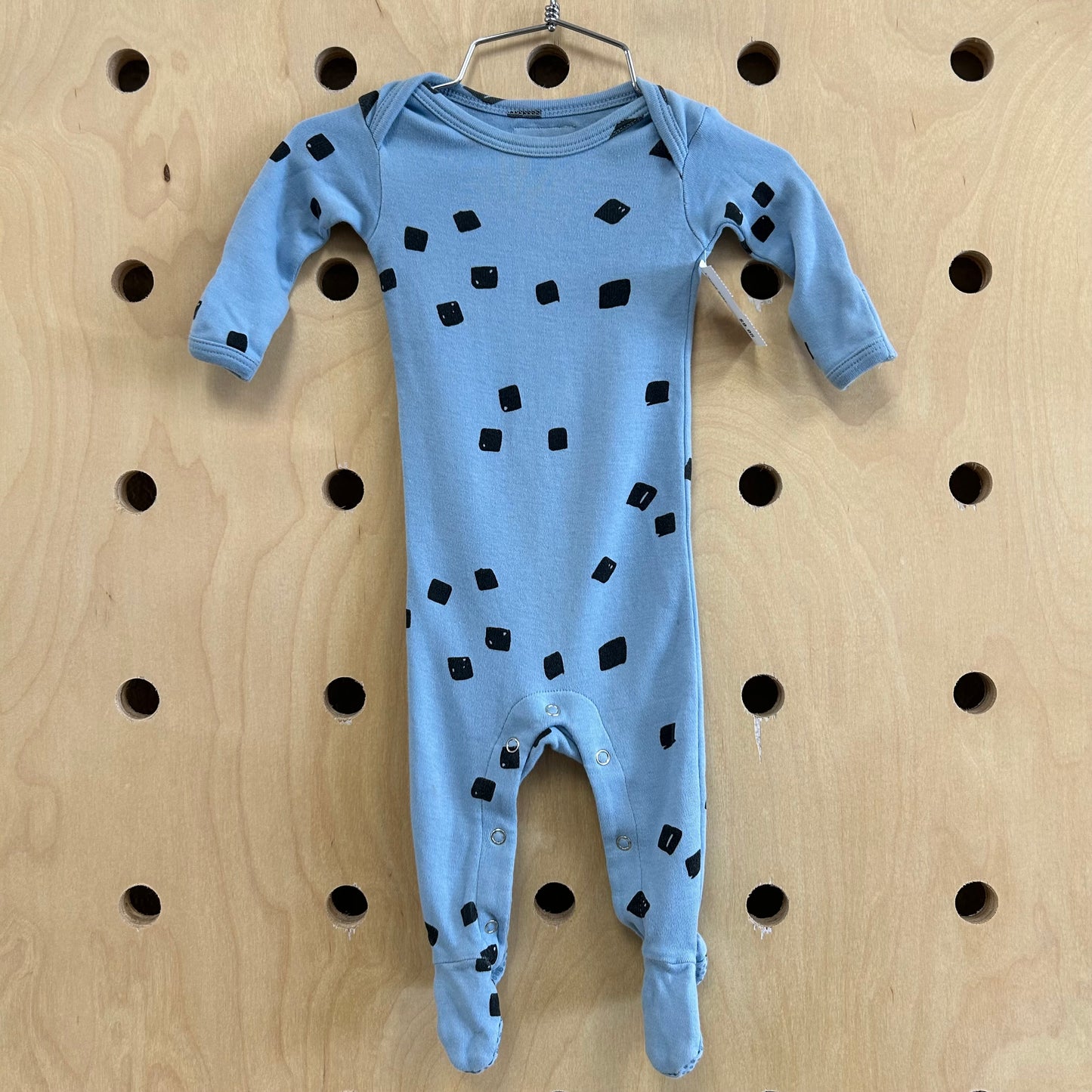 Blue & Black Organic Footies