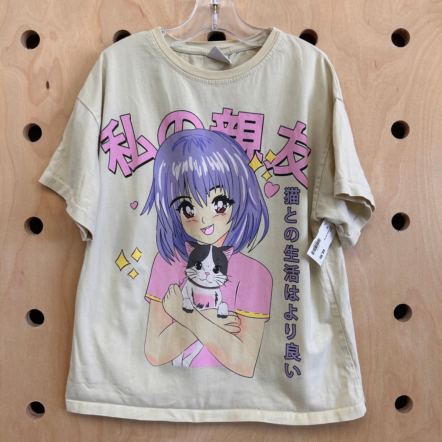 Yellow Anime Girl Tee