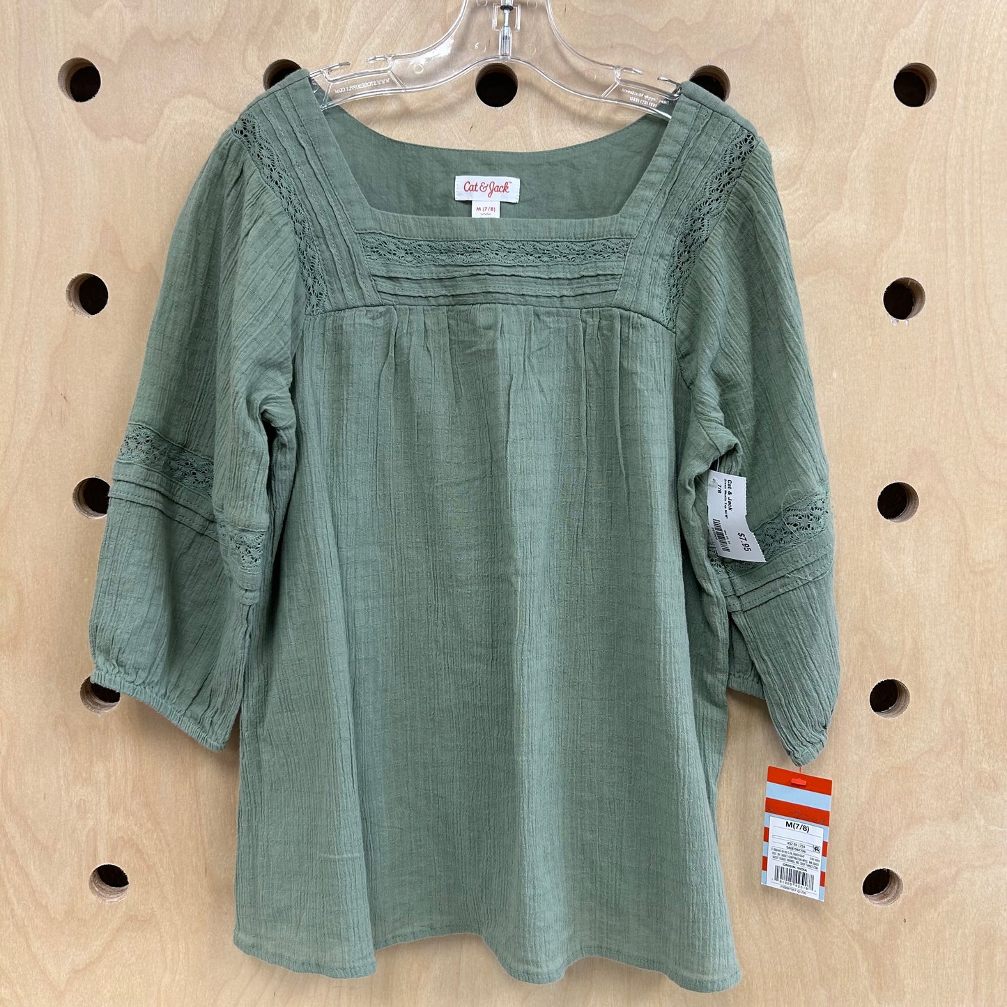 Green Muslin Top NEW!