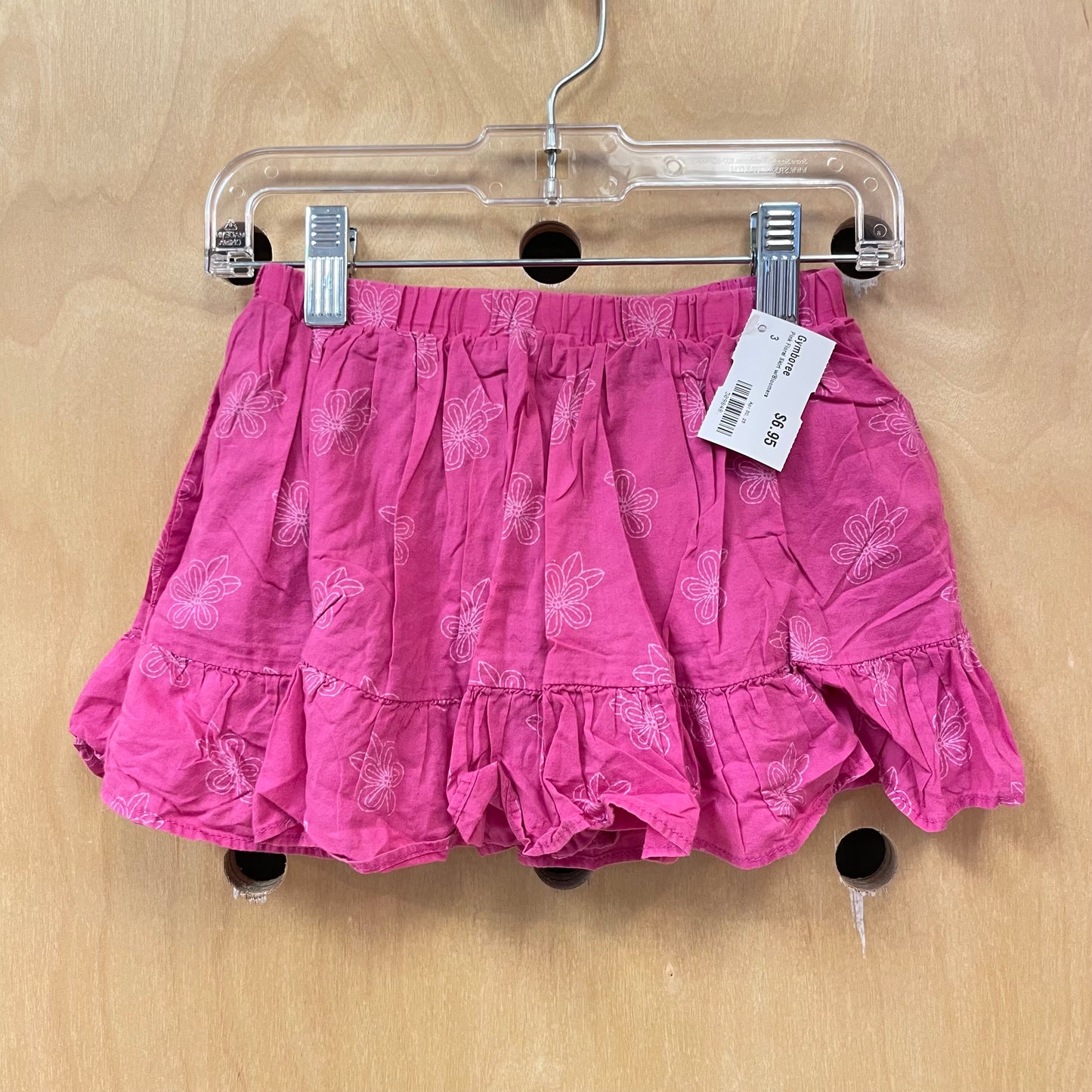 Pink Floral Skirt w/Bloomers