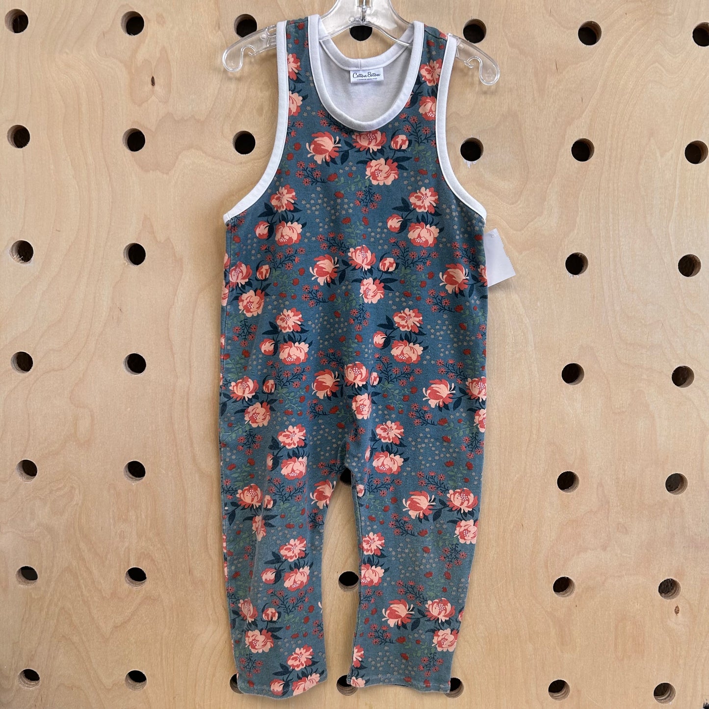 Blue Floral Romper