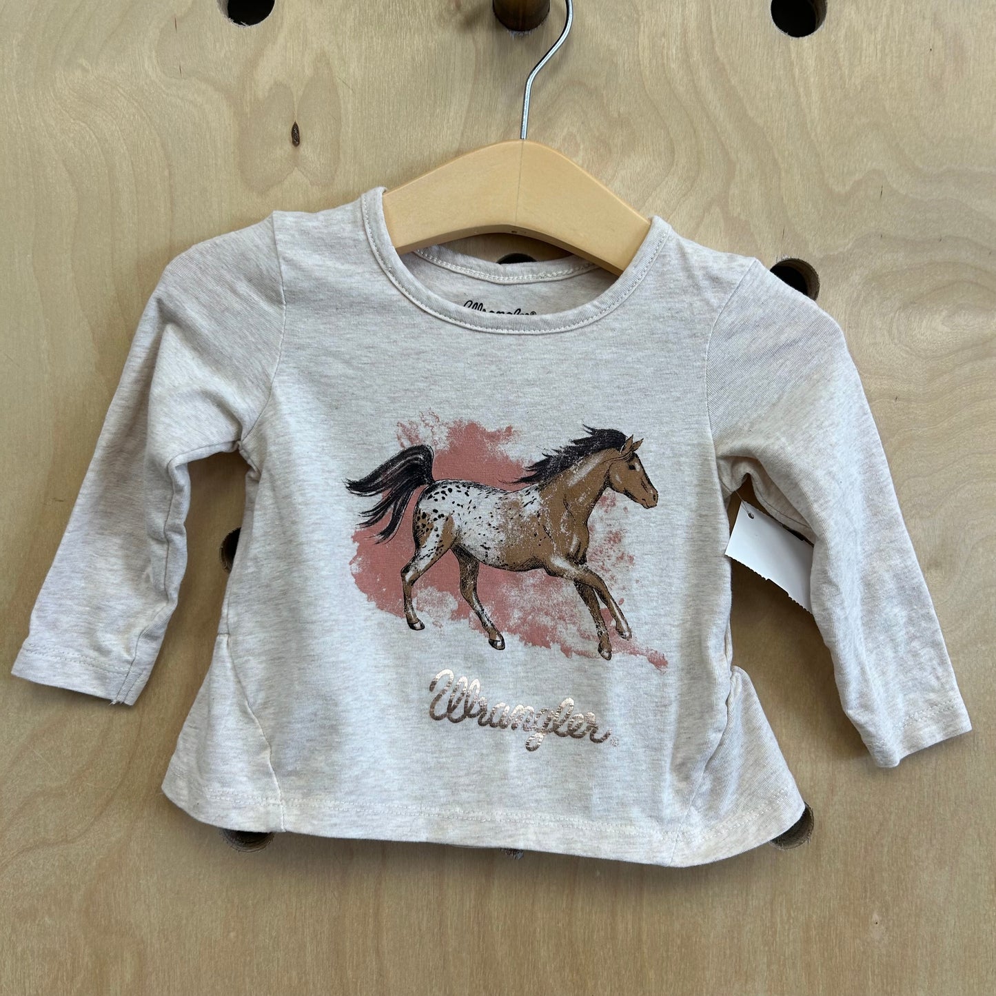 Beige Horse LS Tee