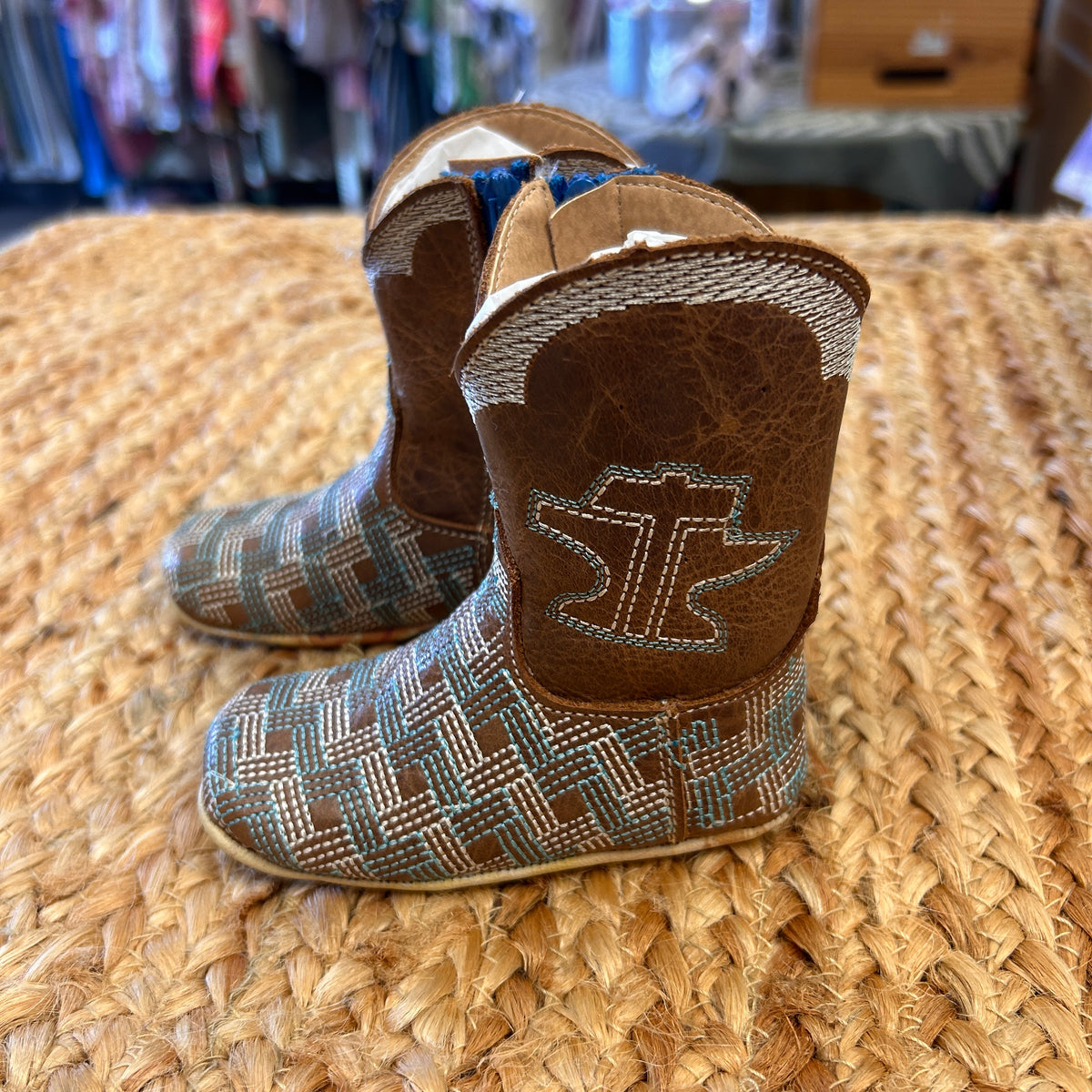 Brown Born To Be Free Cowboy Boots NEW!