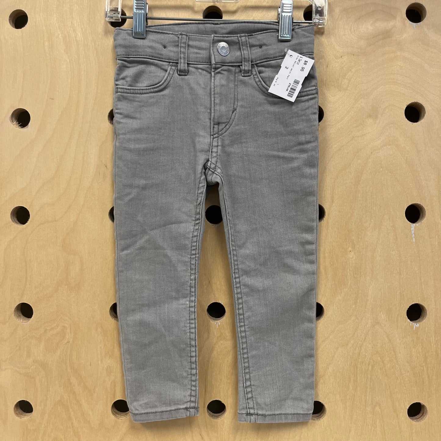 Grey Adjust Waist Pant