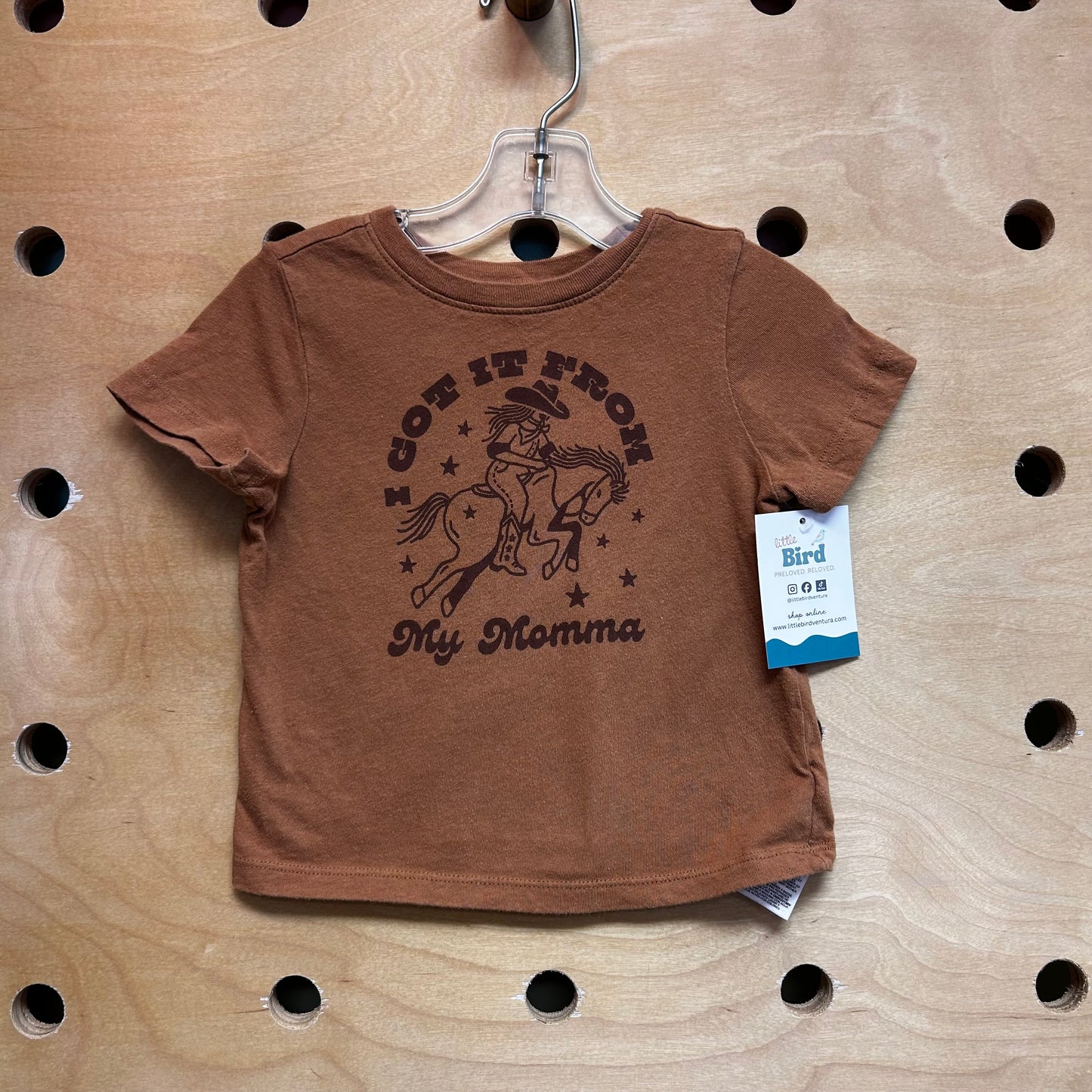 Brown 'Got It From My Momma' Tee
