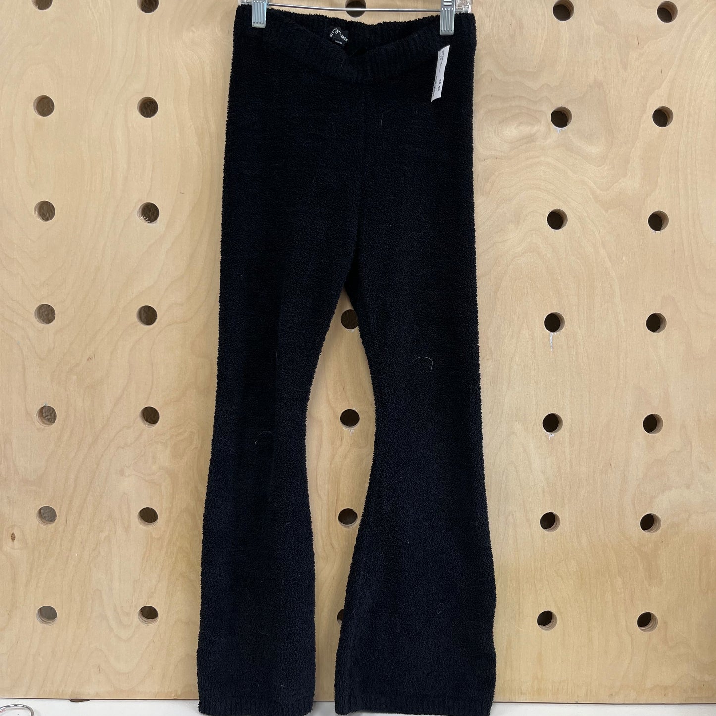 Black Fuzzy Flare Pants