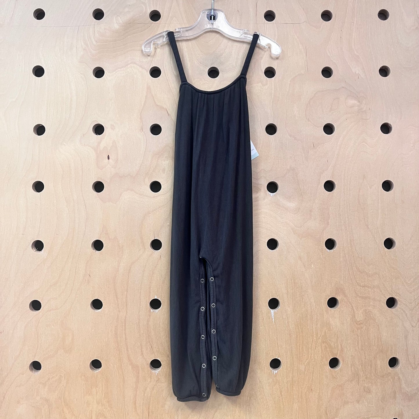 Grey Ribbed Modal Romper