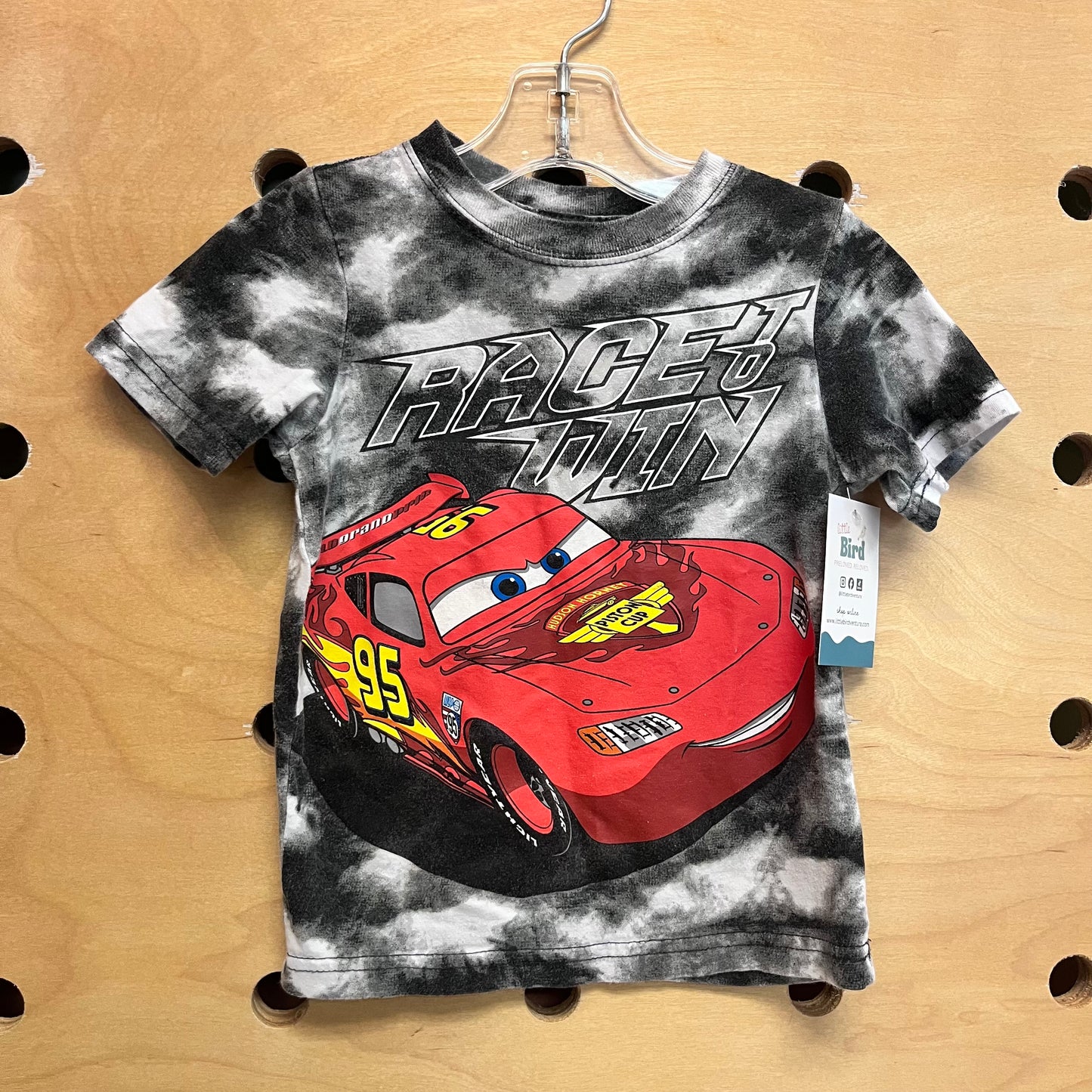 Black Tie Dye 'Race To Win' Tee