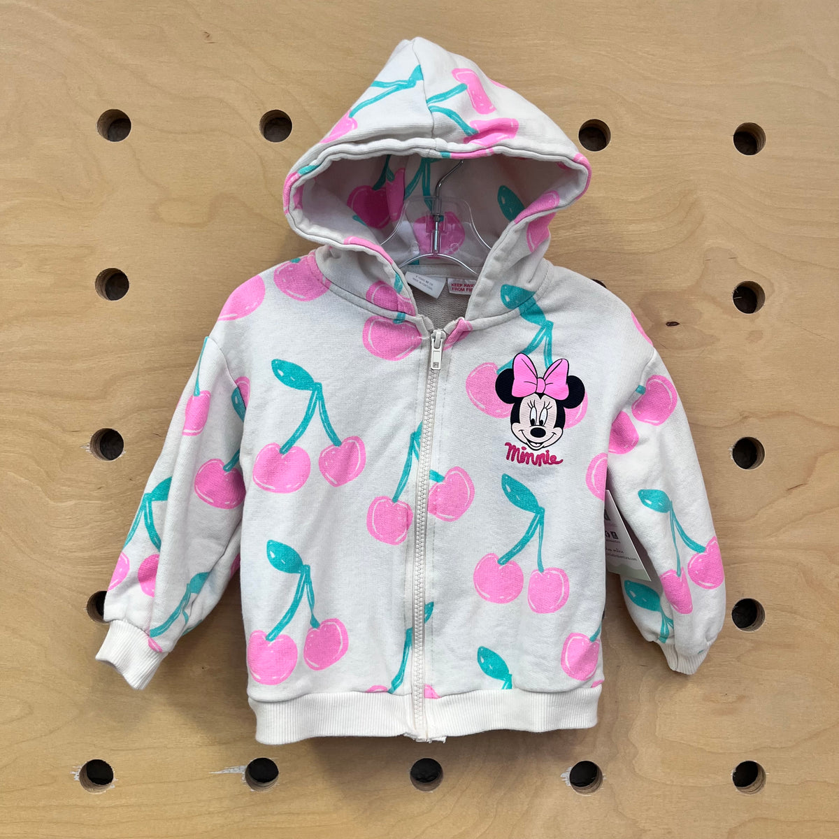Cherries & Minnie Zip Hoodie