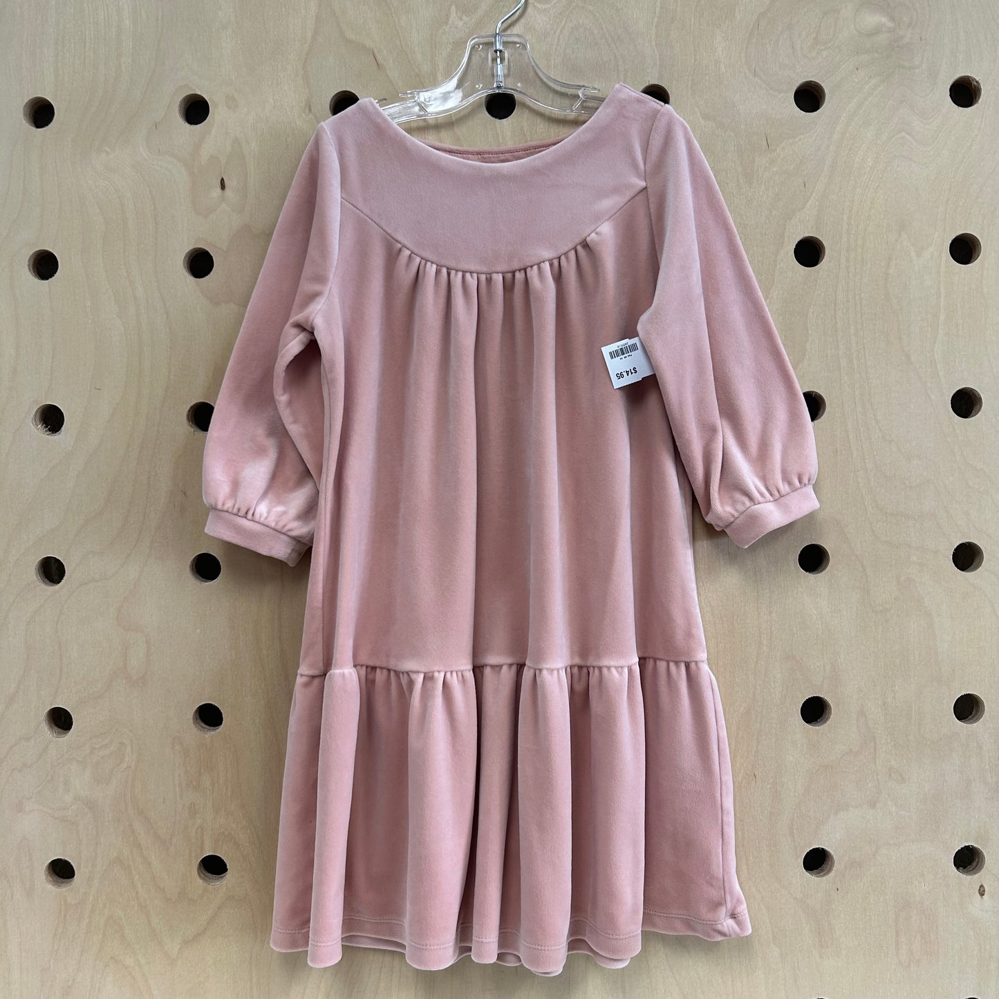 Pink Velour Dress