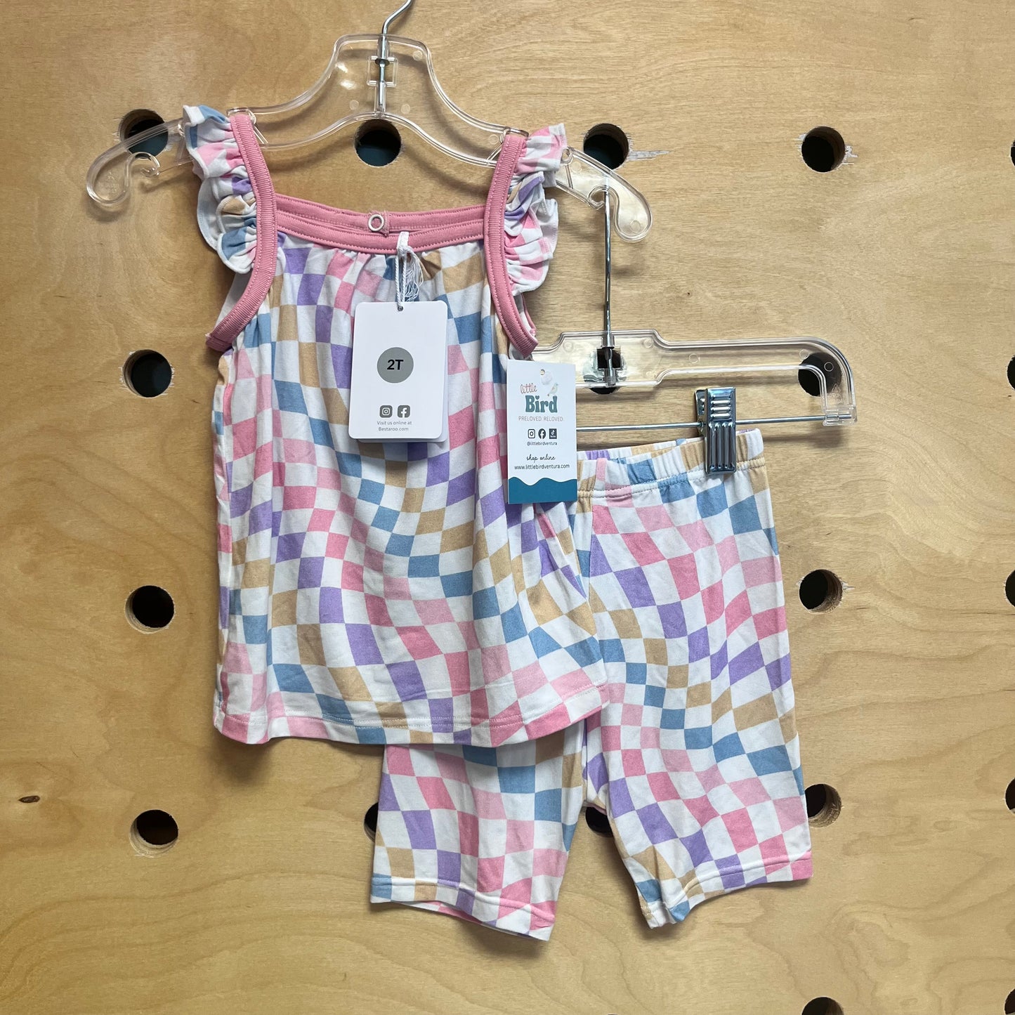 Twist Checks Bamboo Pajamas NEW!