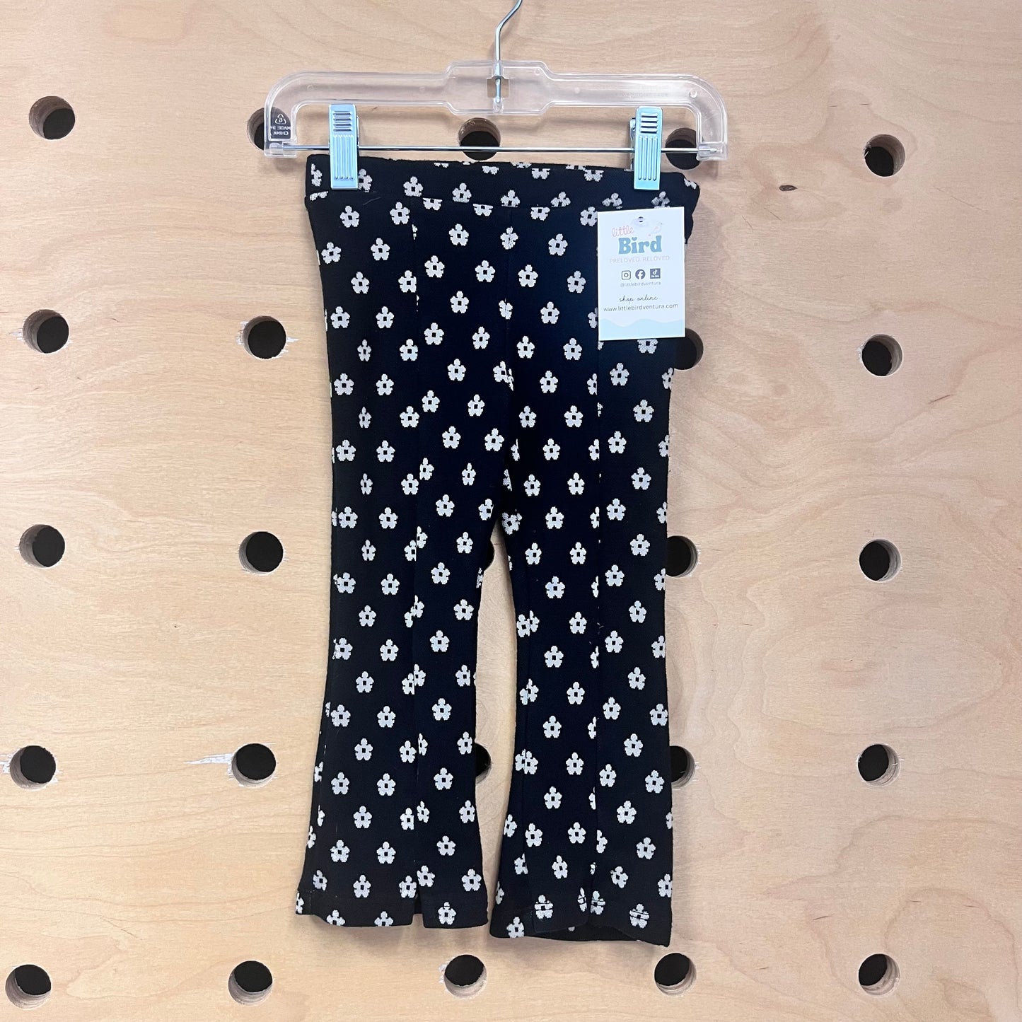 B&W Floral Knit Pants