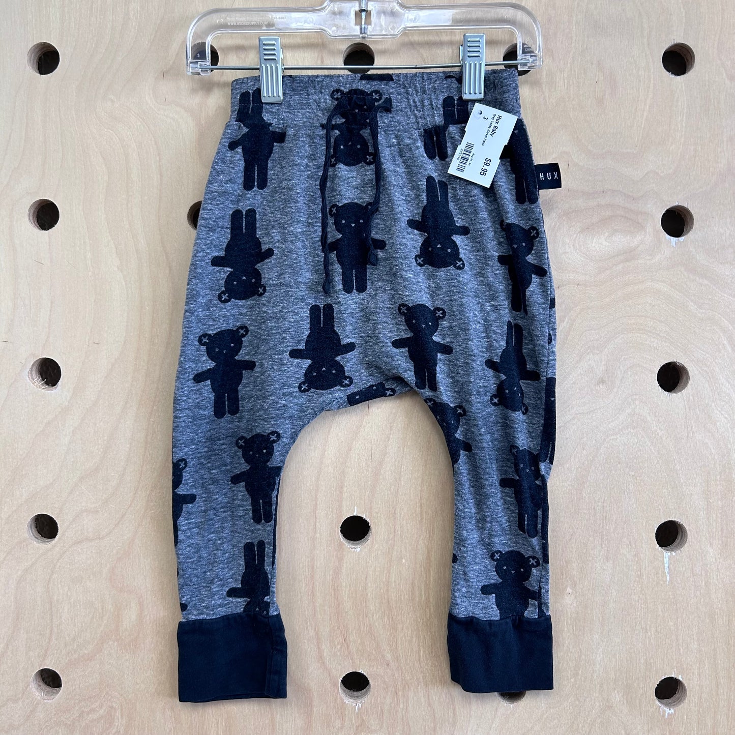 Grey Teddy Harem Pants