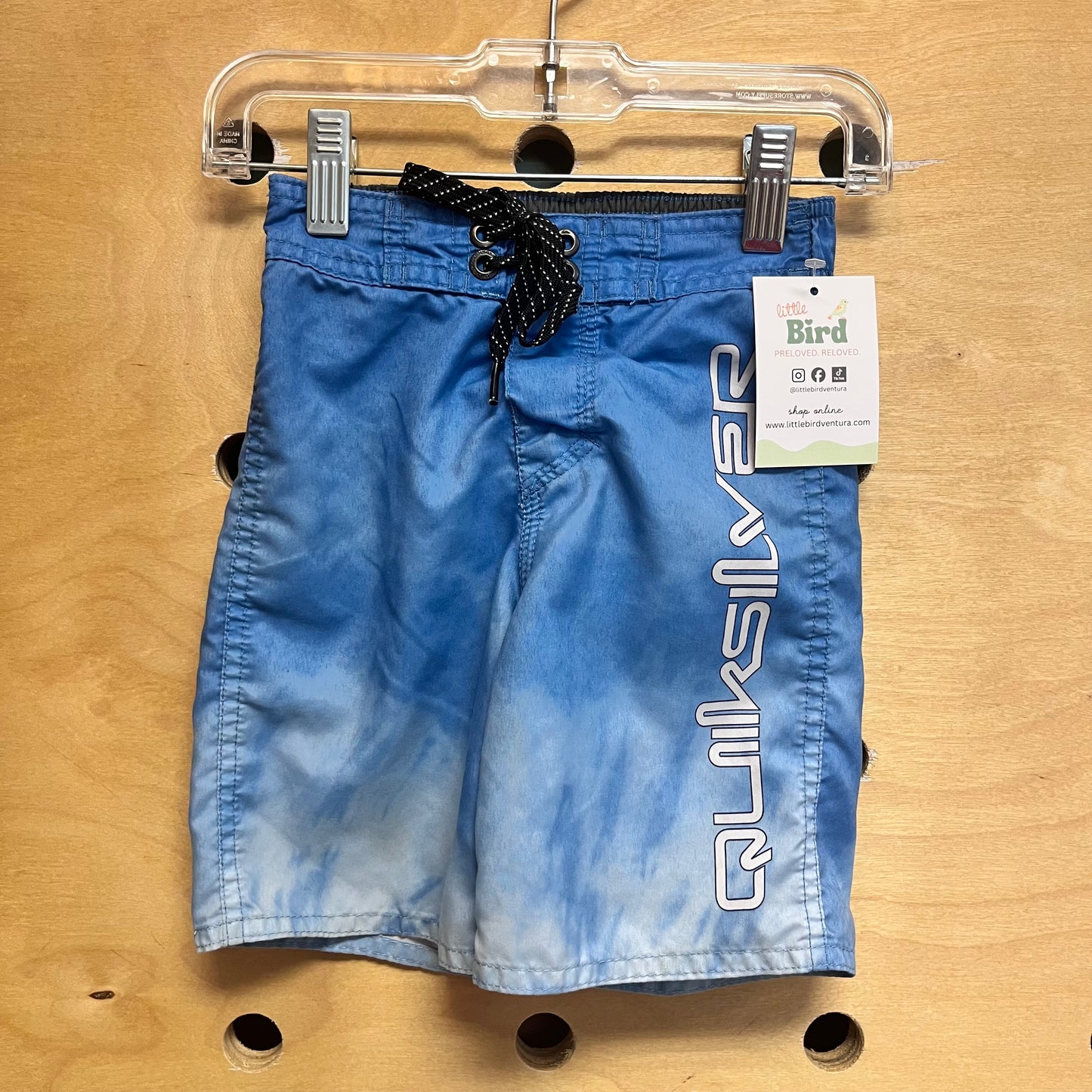 Blue Tie Dye Swim Trunks