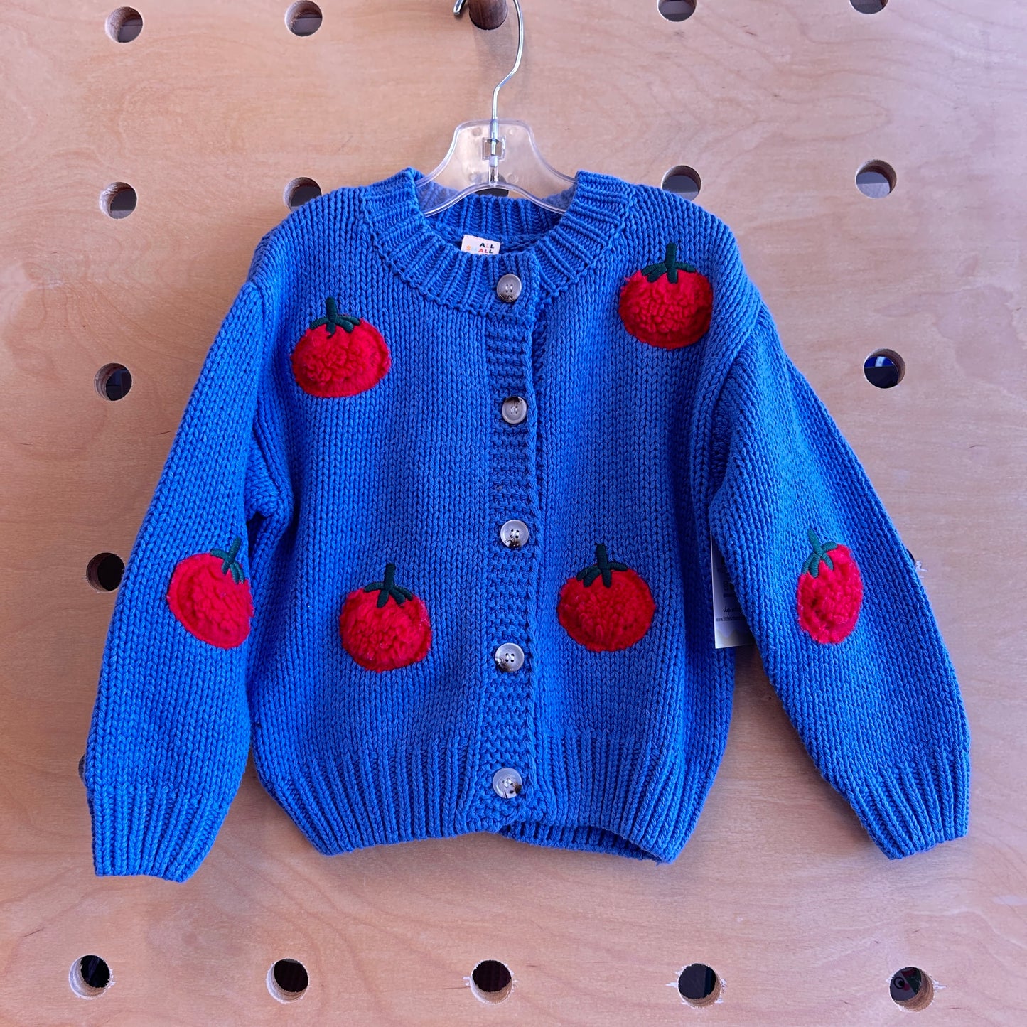 Periwinkle Tomato Cardigan Sweater