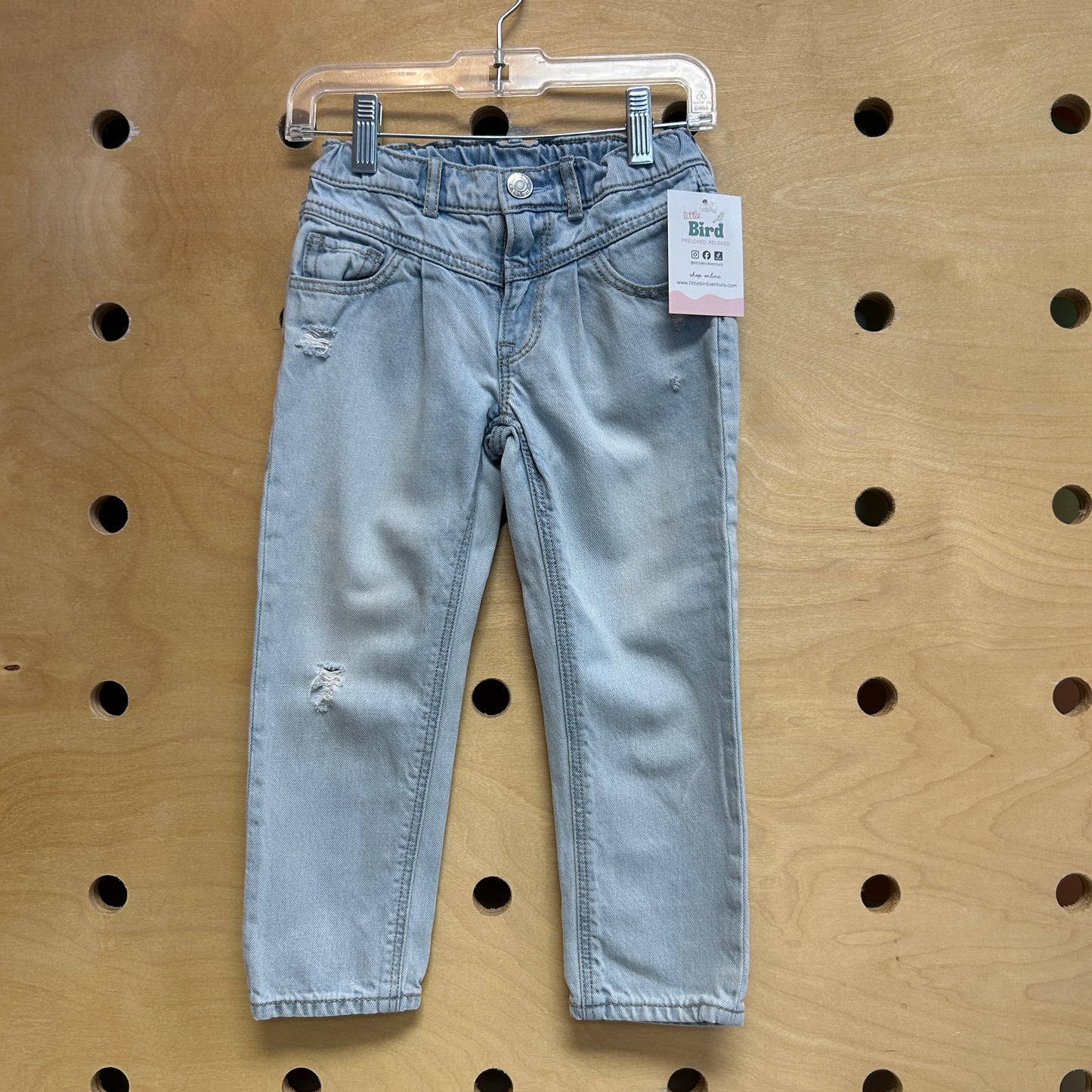 Light Wash 'Mom Jean' Denim Pants