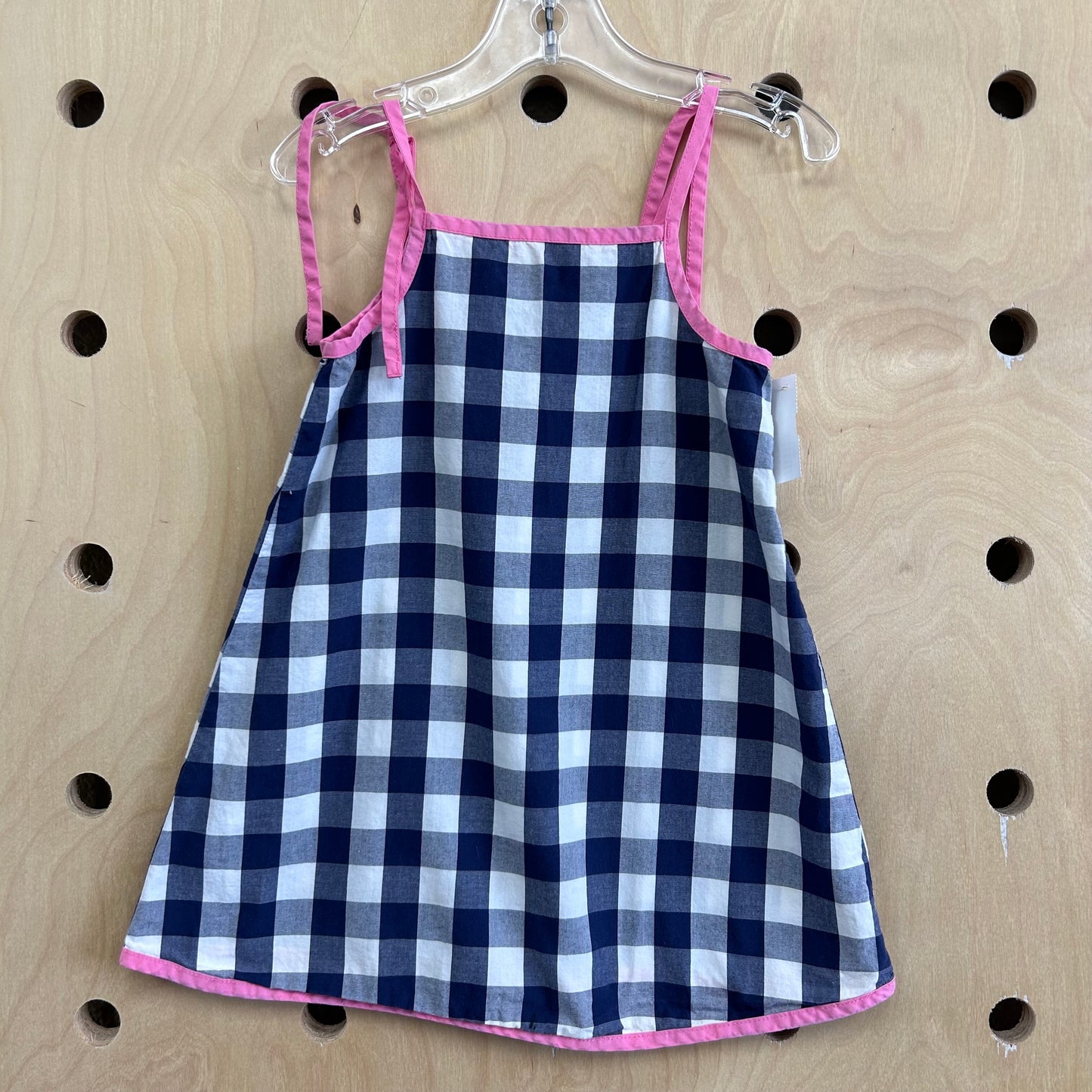 Blue & Pink Checkered Dress