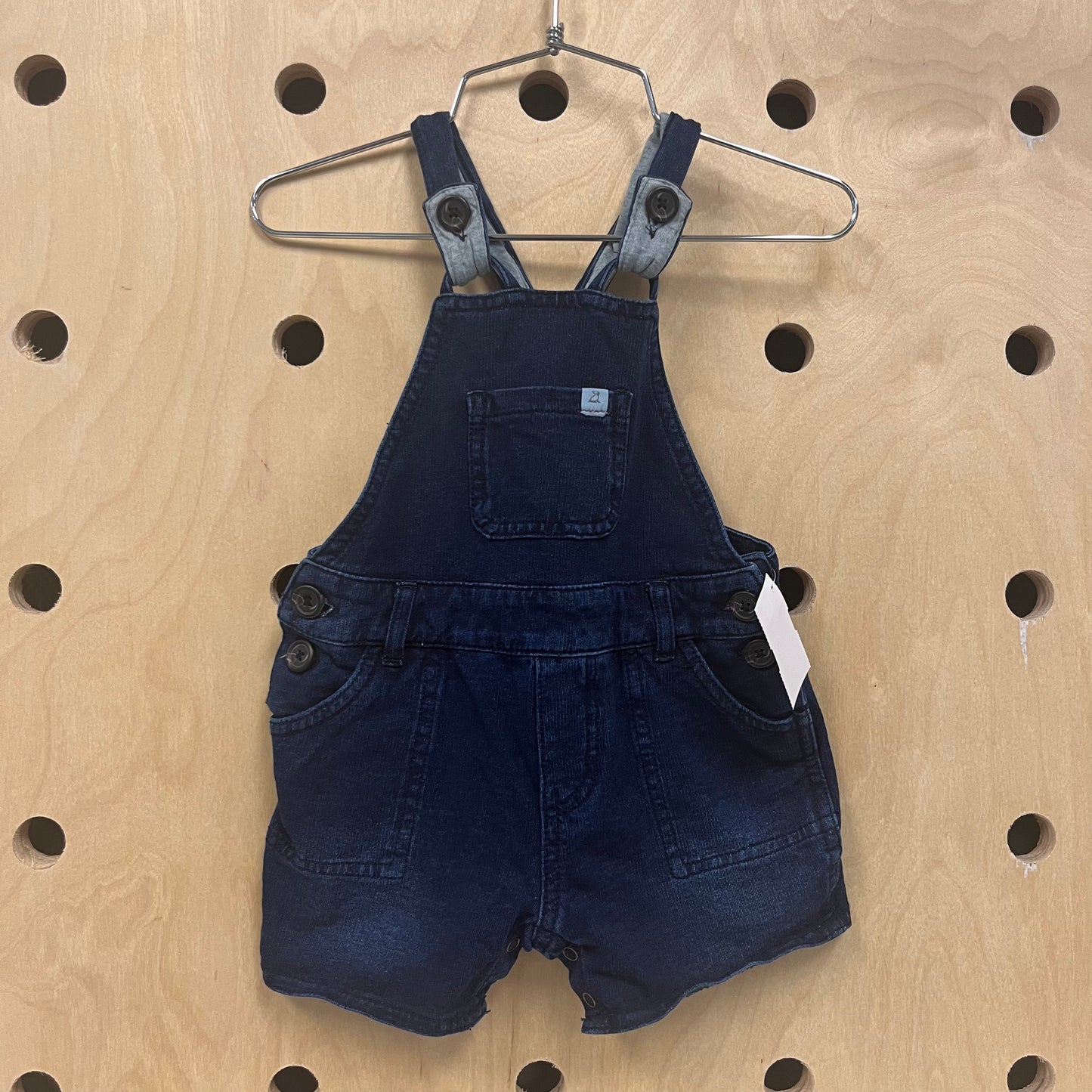Knit Denim Overalls