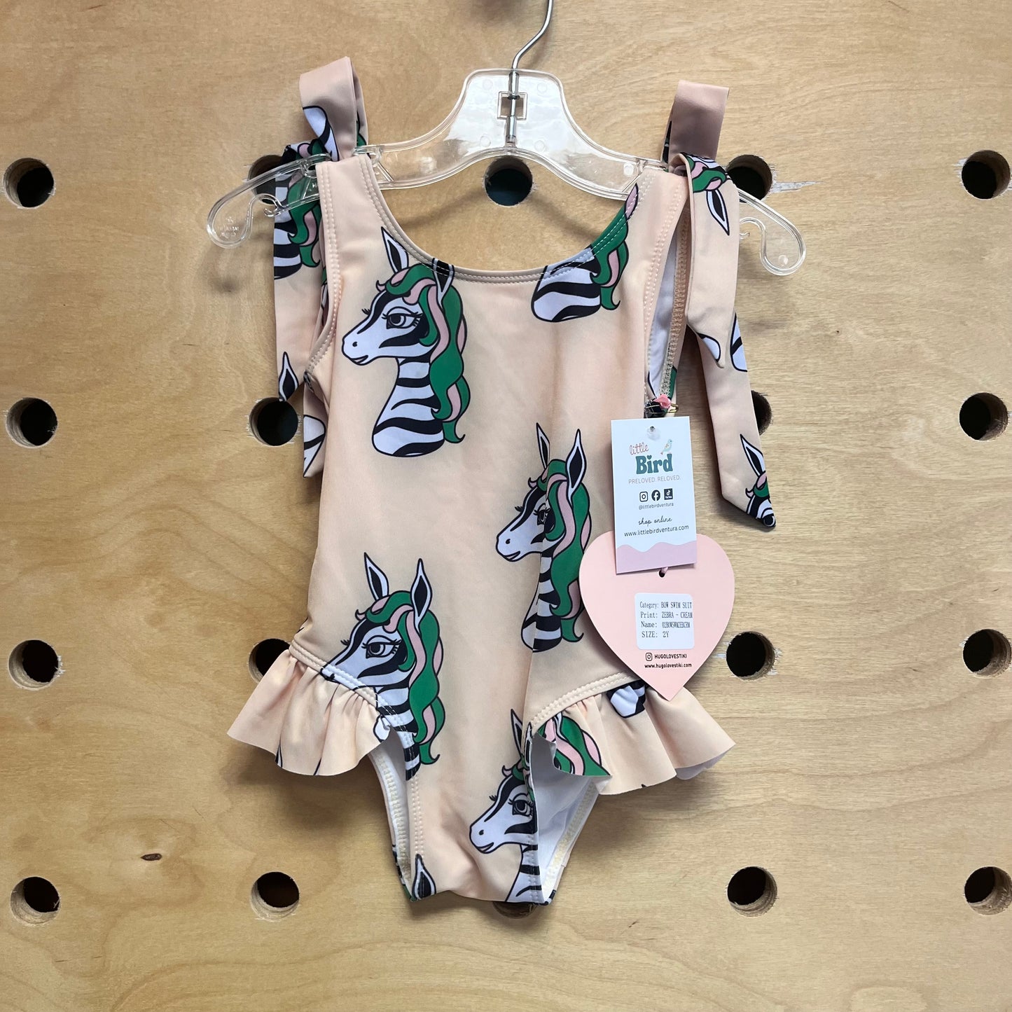Peach Zebra Swimsuit NEW!