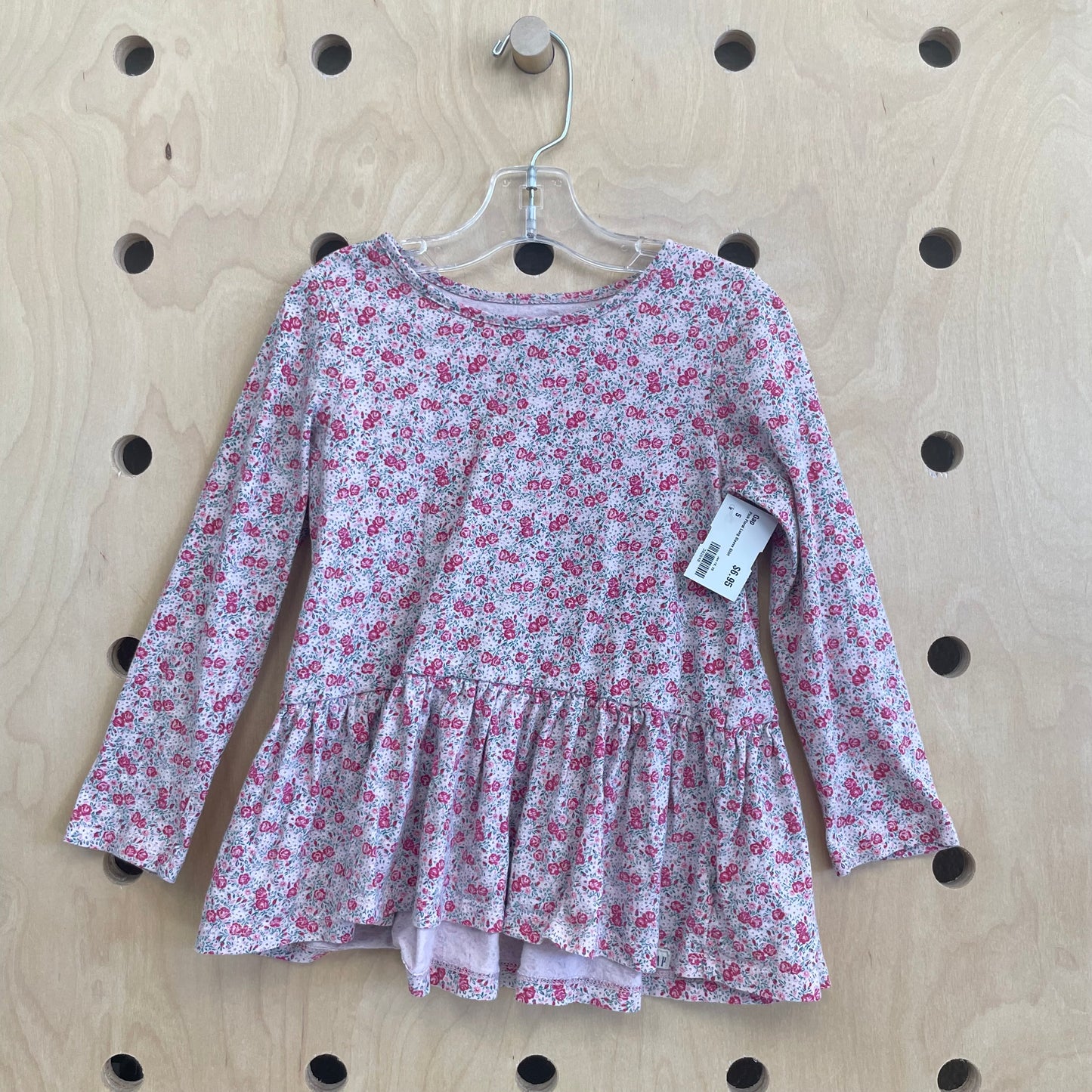 Pink Floral Long Sleeve Shirt