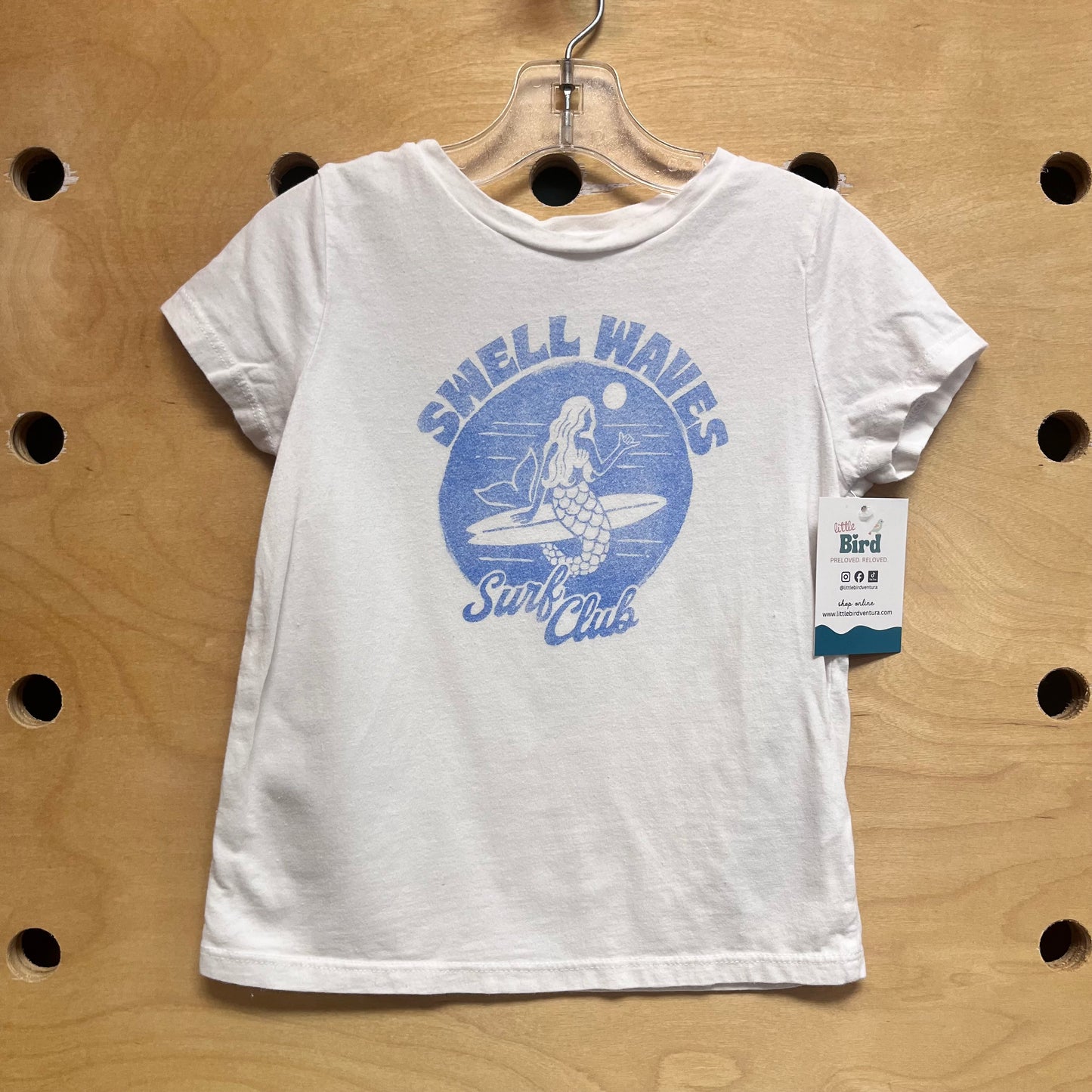 White/Blue 'Swell Waves' Tee