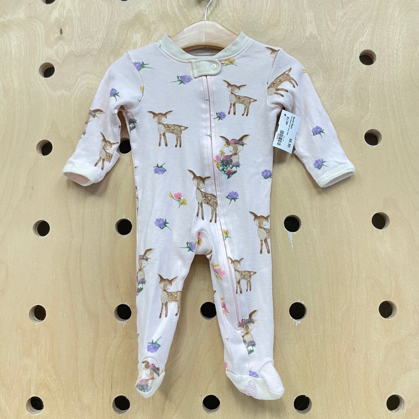 Pink Organic Boho Deer Zippy