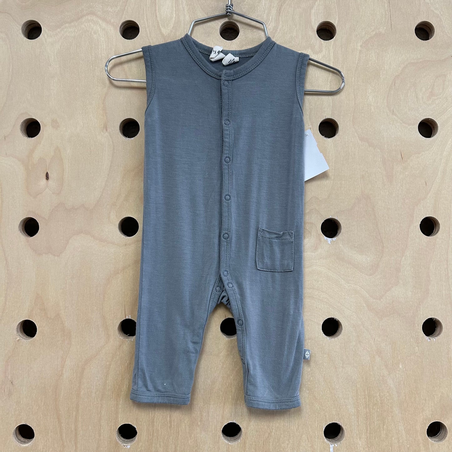 Teal Snap Romper