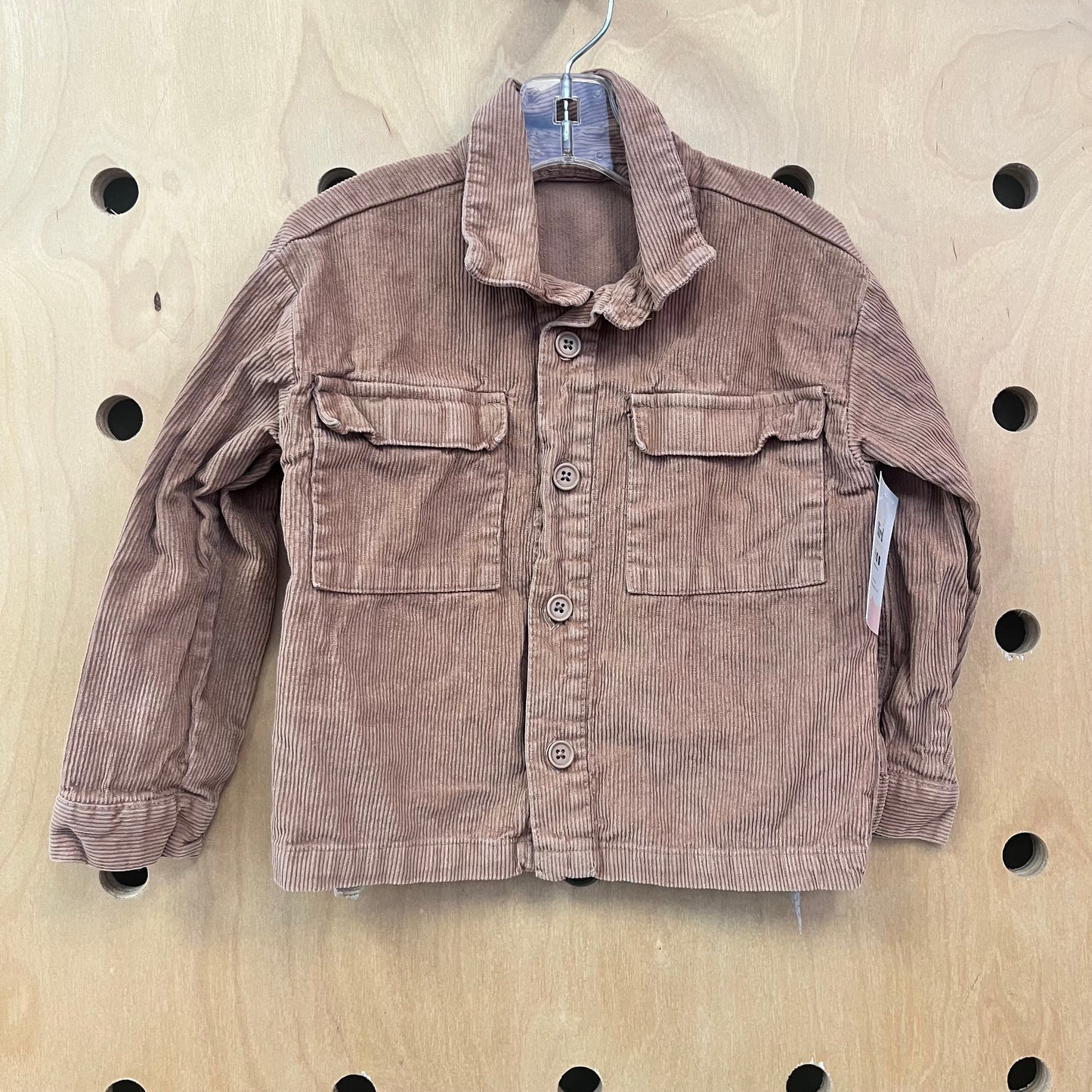 Brown Cord Shacket