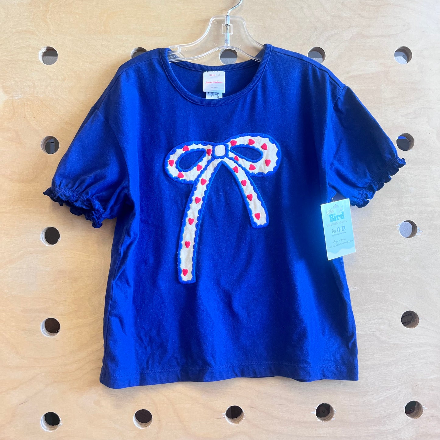Blue Bow Tee