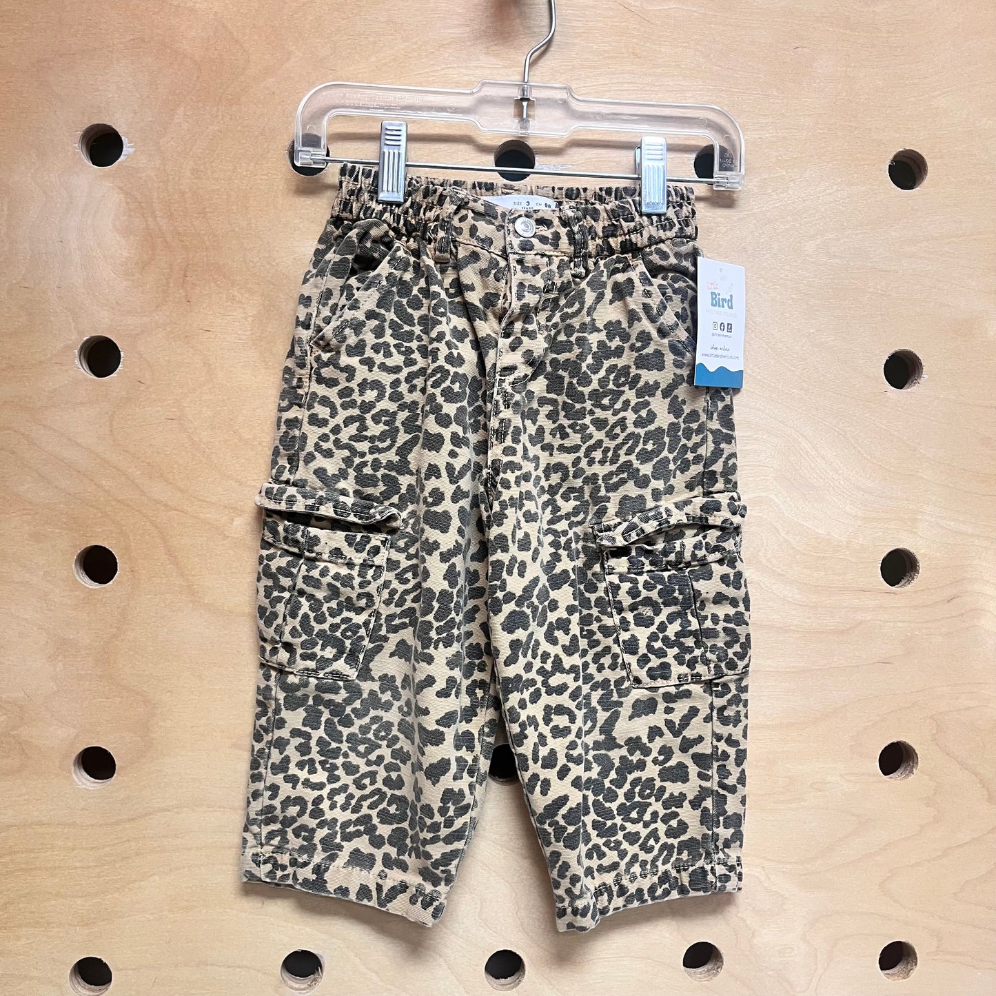 Brown/Black Animal Print Cargo Pants