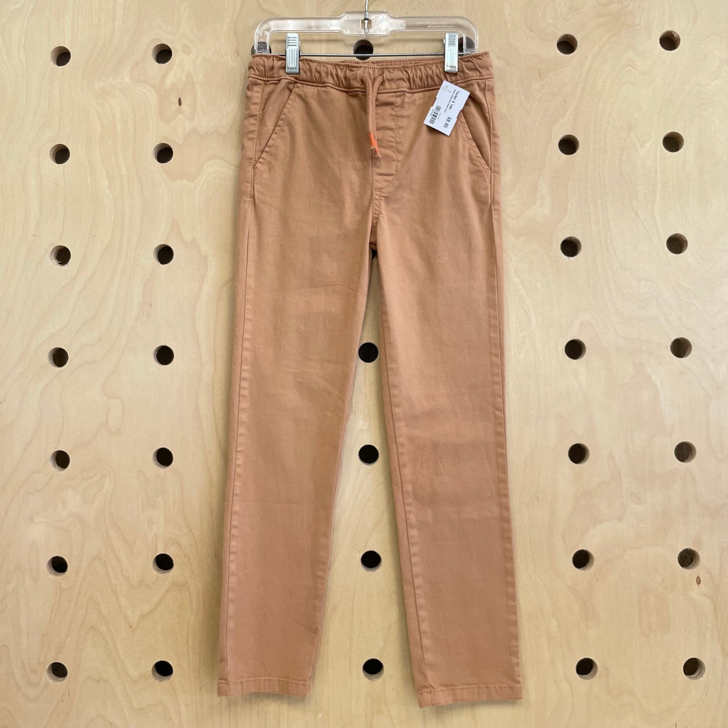Elastic Waistband Khaki Pants