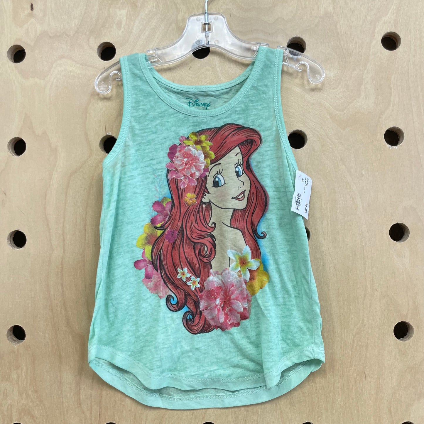 Teal Ariel Burnout Tank