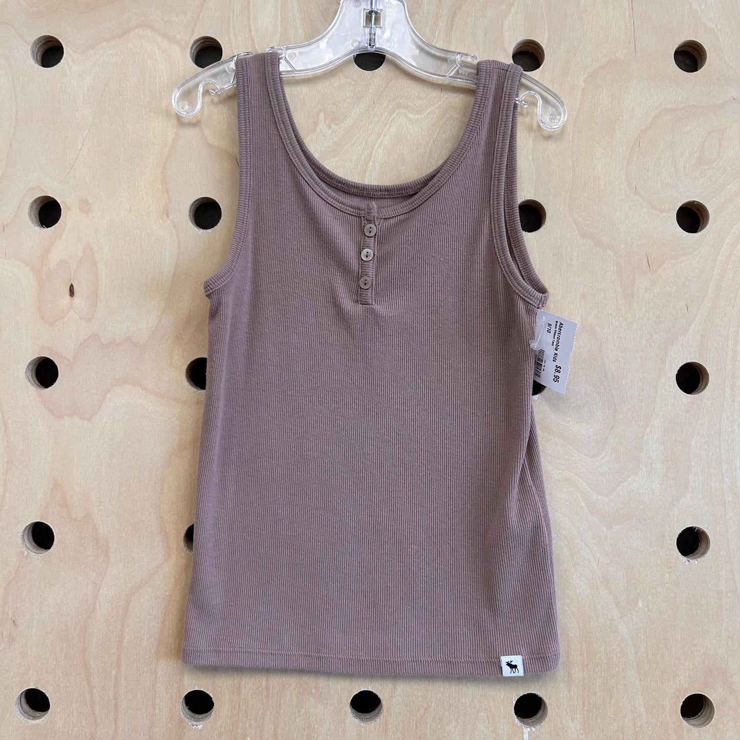 Brown Ribbed Tank