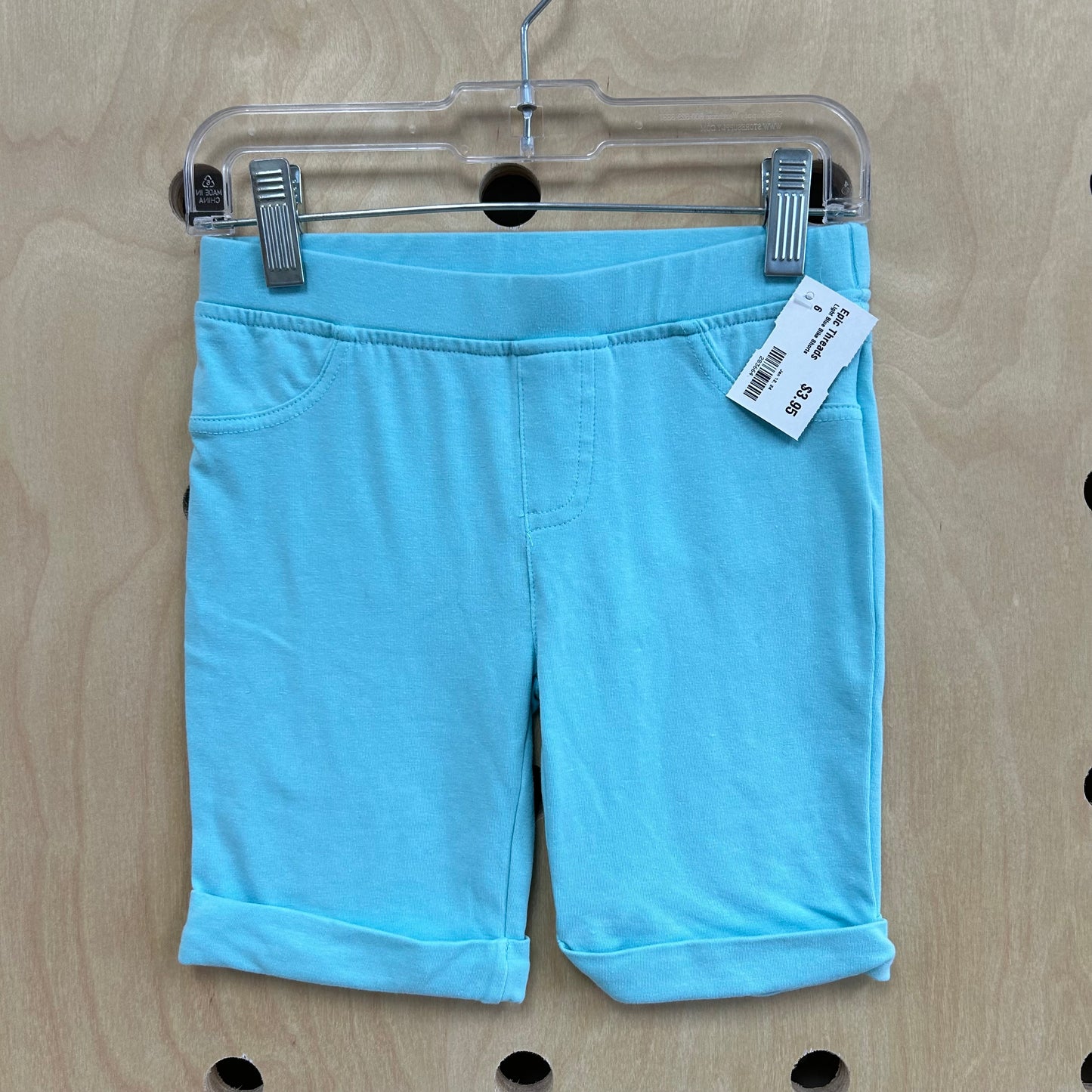 Light Blue Bike Shorts