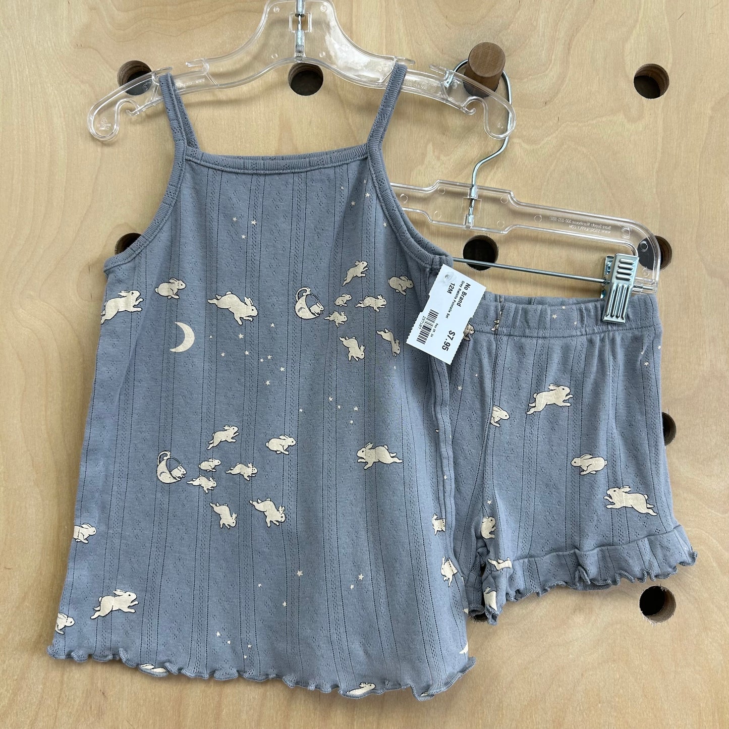 Grey Rabbits Pointelle Set